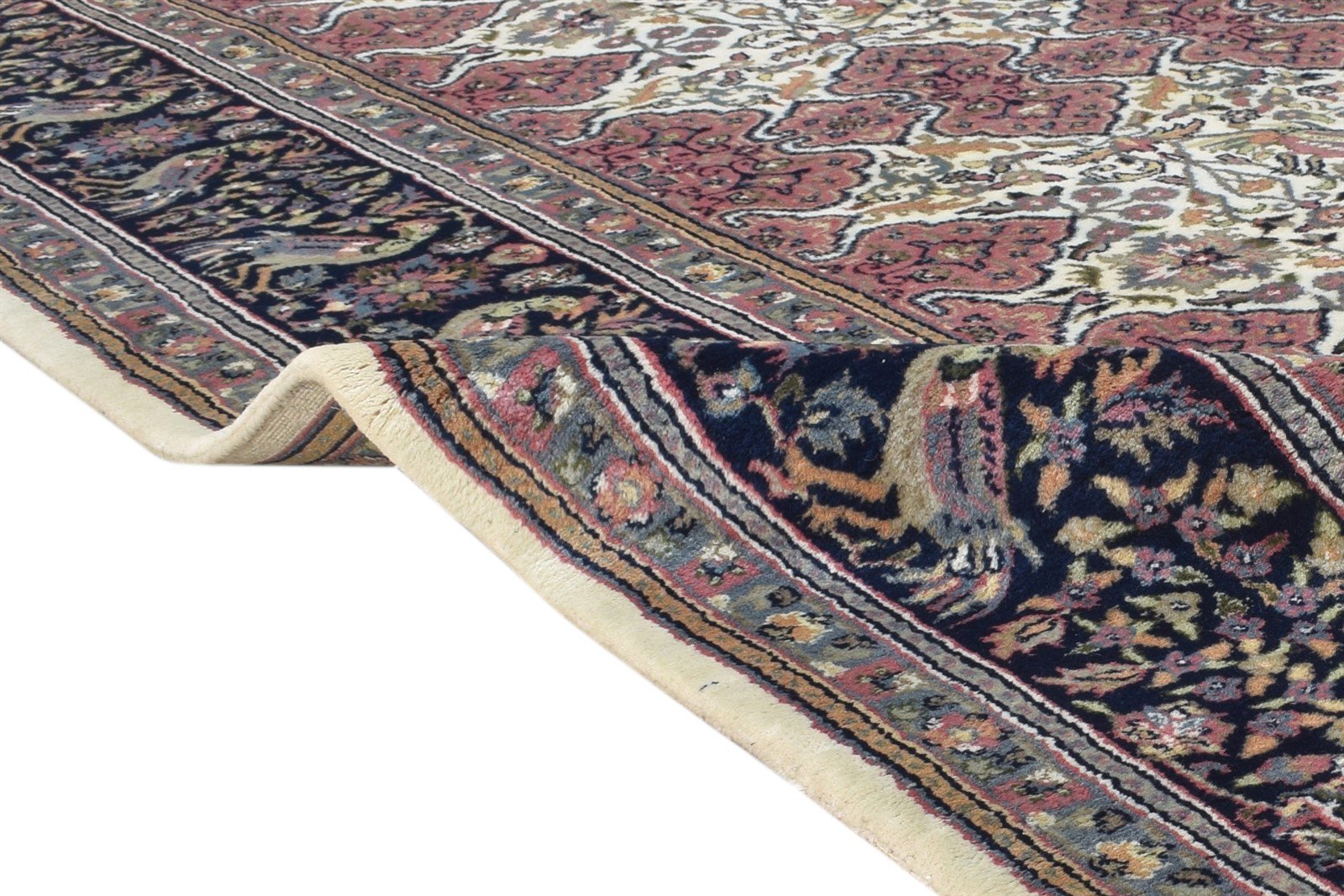 Wool Red Rug 7' X 10' Persian Hand Knotted Kashan Oriental Large Carpet 7864658526357