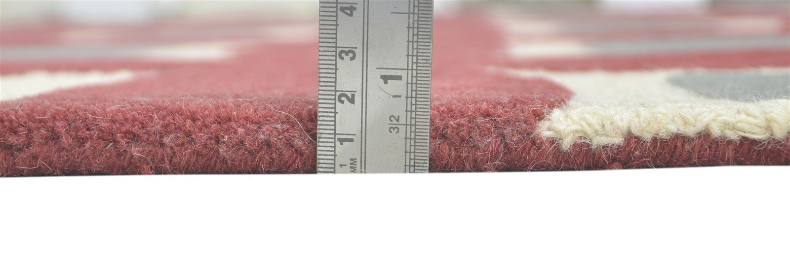 Wool Red Rug 8' X 10' Modern Hand Tufted Moroccan Geometric Large Carpet 7860687863957