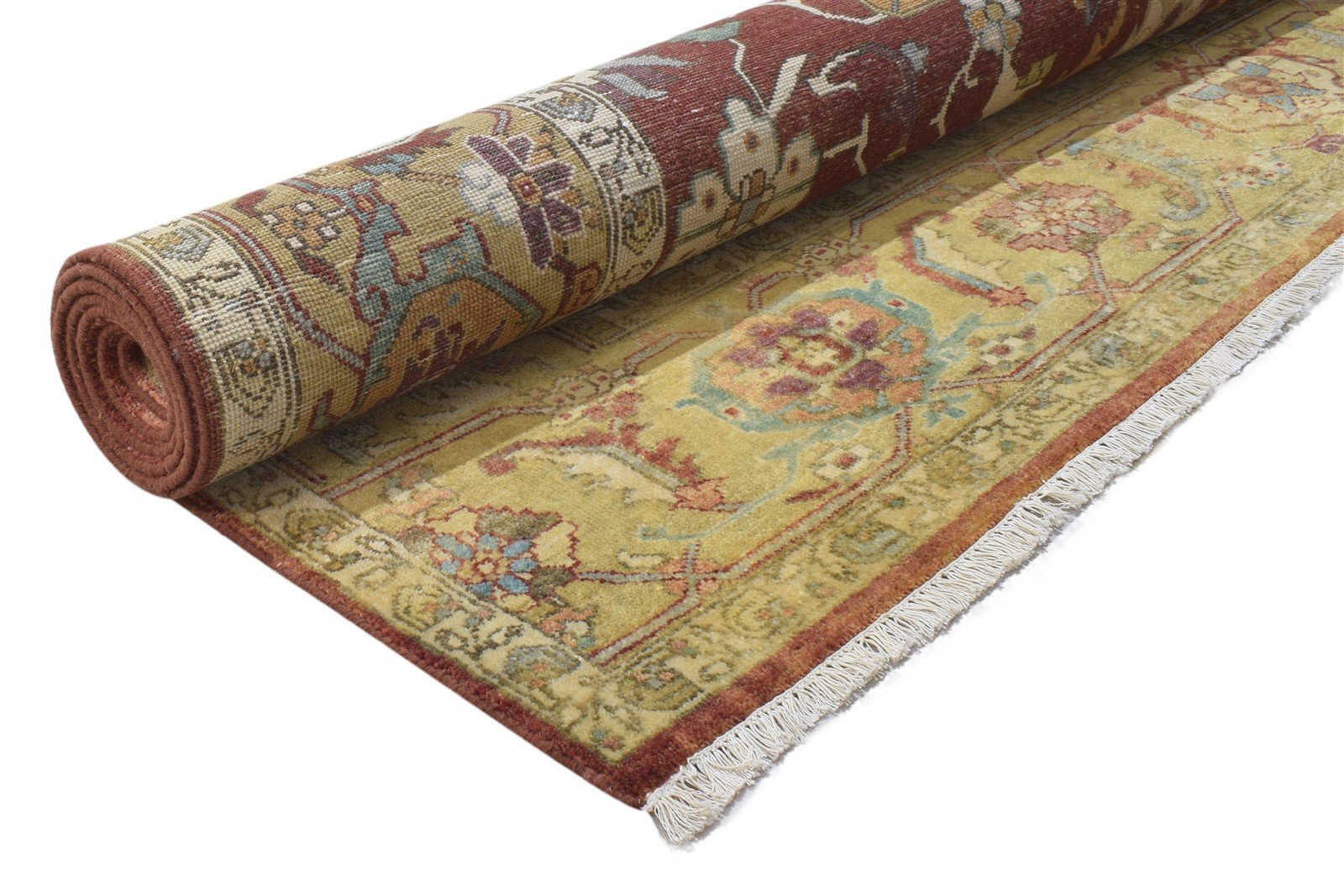Wool Red Rug 8' X 10' Persian Hand Knotted Agra Oriental Large Carpet 7864193941653
