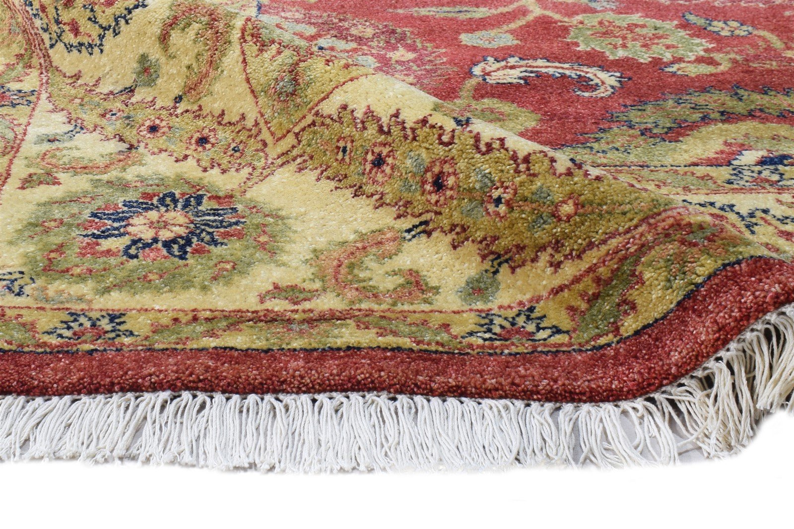 Wool Red Rug 8' X 10' Persian Hand Knotted Kashan Oriental Large Carpet 7864656461973