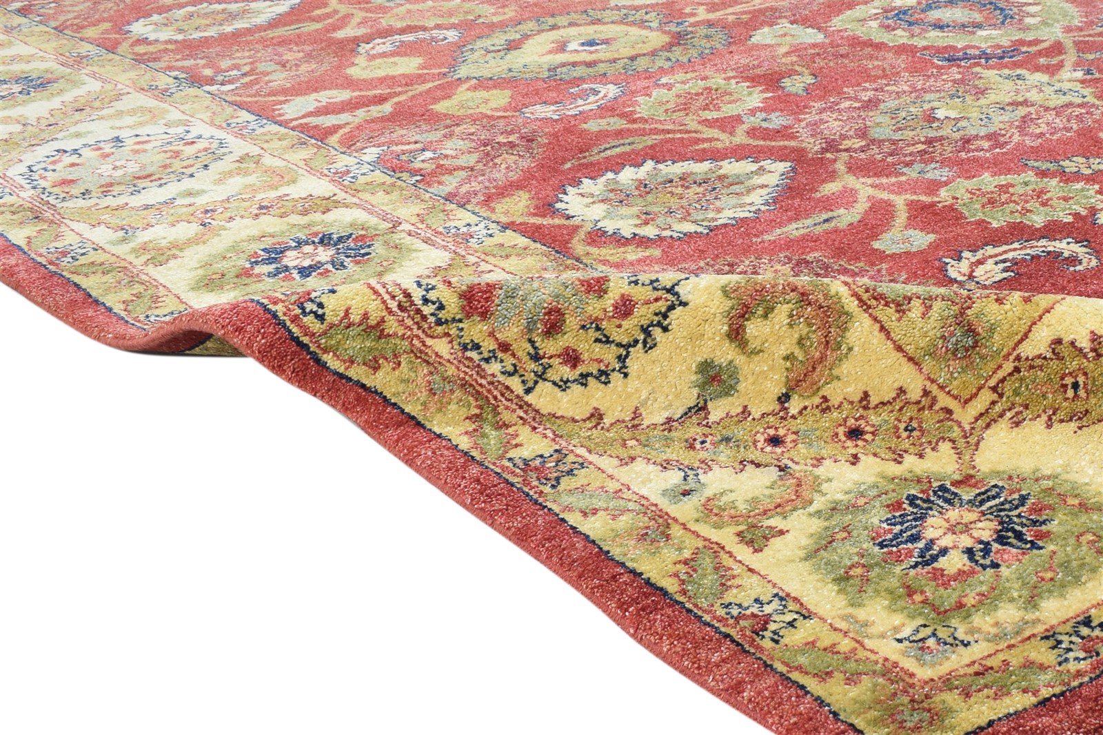 Wool Red Rug 8' X 10' Persian Hand Knotted Kashan Oriental Large Carpet 7864656461973
