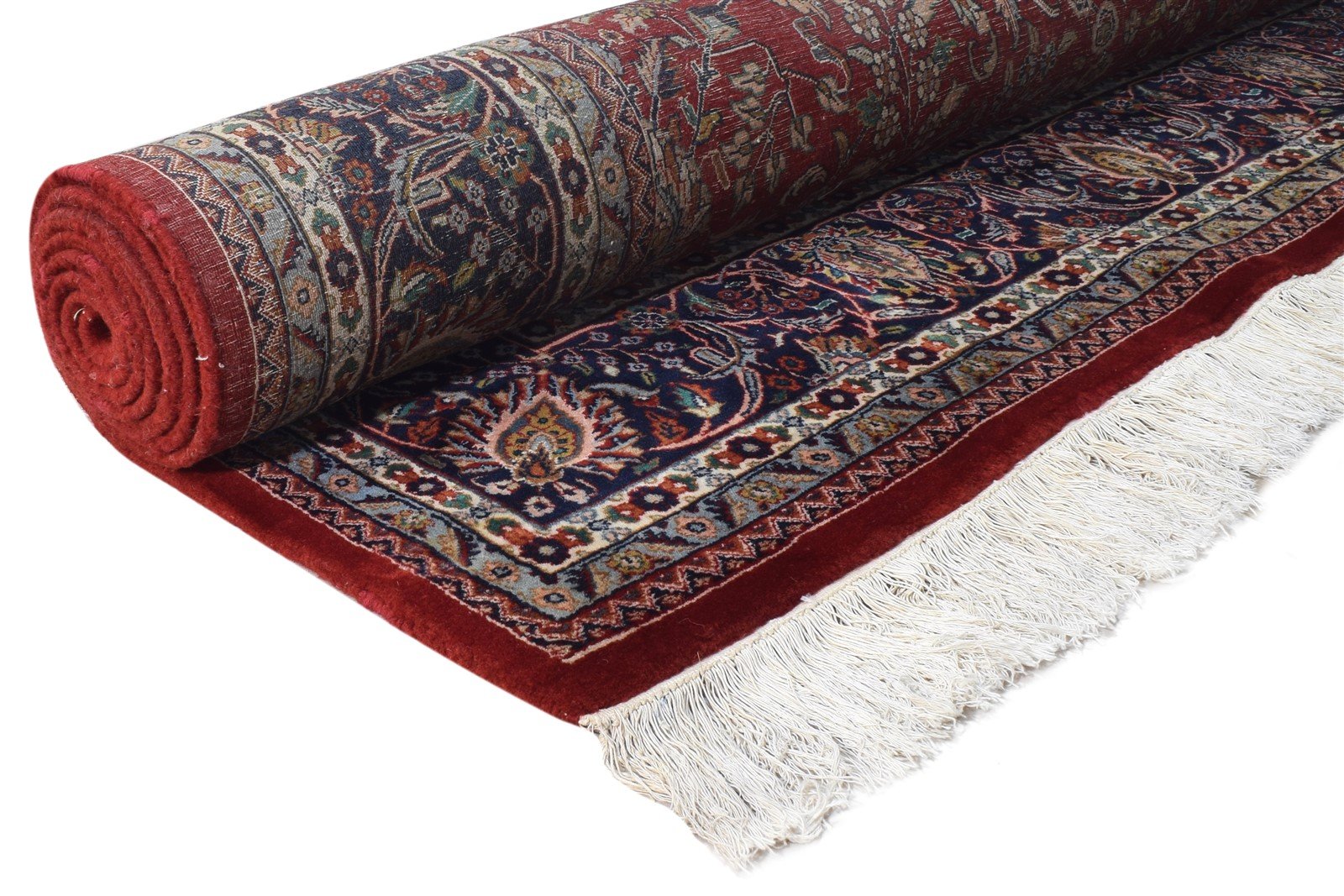Mollie Wool Red Rug 8' X 11' Persian Hand Knotted Kashan Oriental 7864628805781