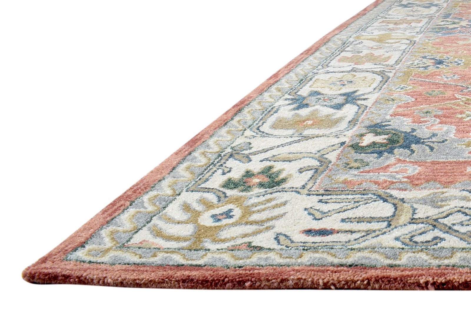 Wool Rug Handmade Persian Area Rug Runner Oushak Channing Red Rug 8623913599125