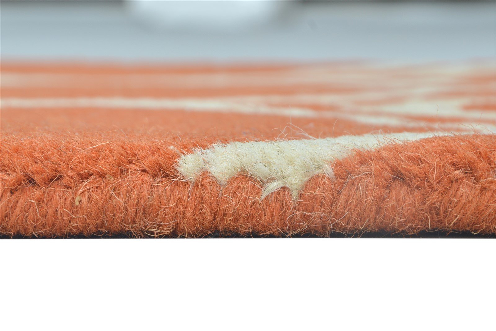 Wool Rust Rug 2' X 2' Modern Hand Tufted Moroccan Trellis Small Carpet 7864127291541