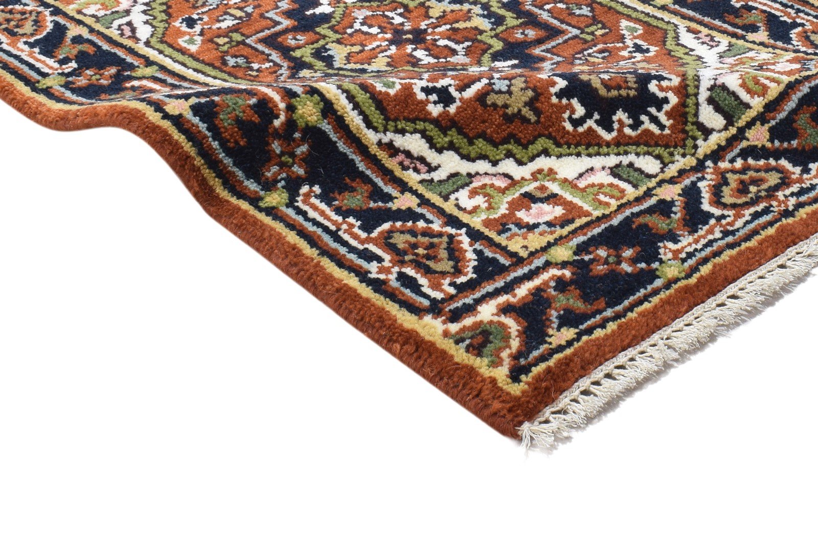 Wool Rust Rug 2' X 3' Persian Hand Knotted Serapi Oriental Small Carpet 7864191910037