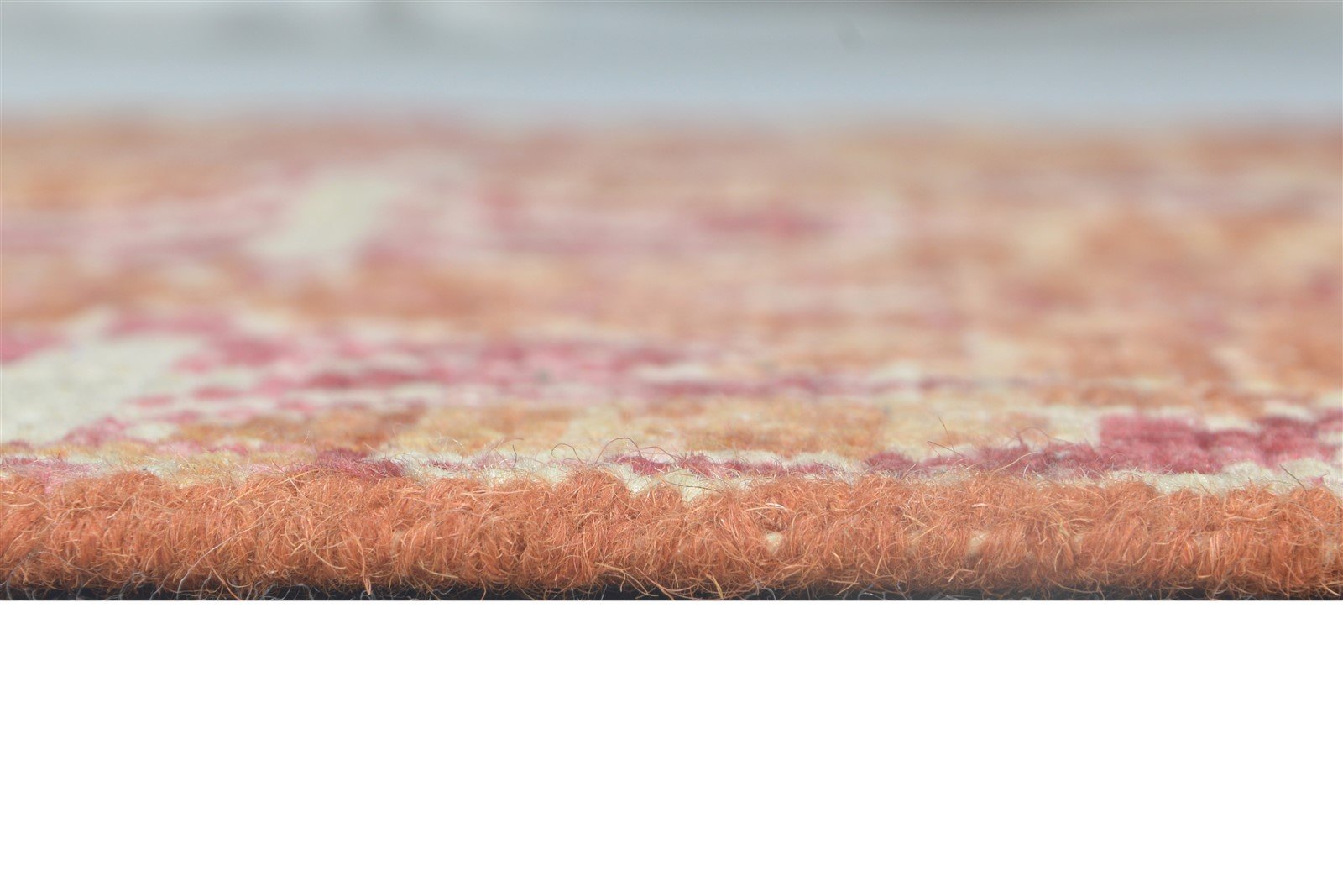 Wool Rust Rug 3' X 3' Persian Hand Knotted Moroccan Oriental Small Carpet 7864924012693