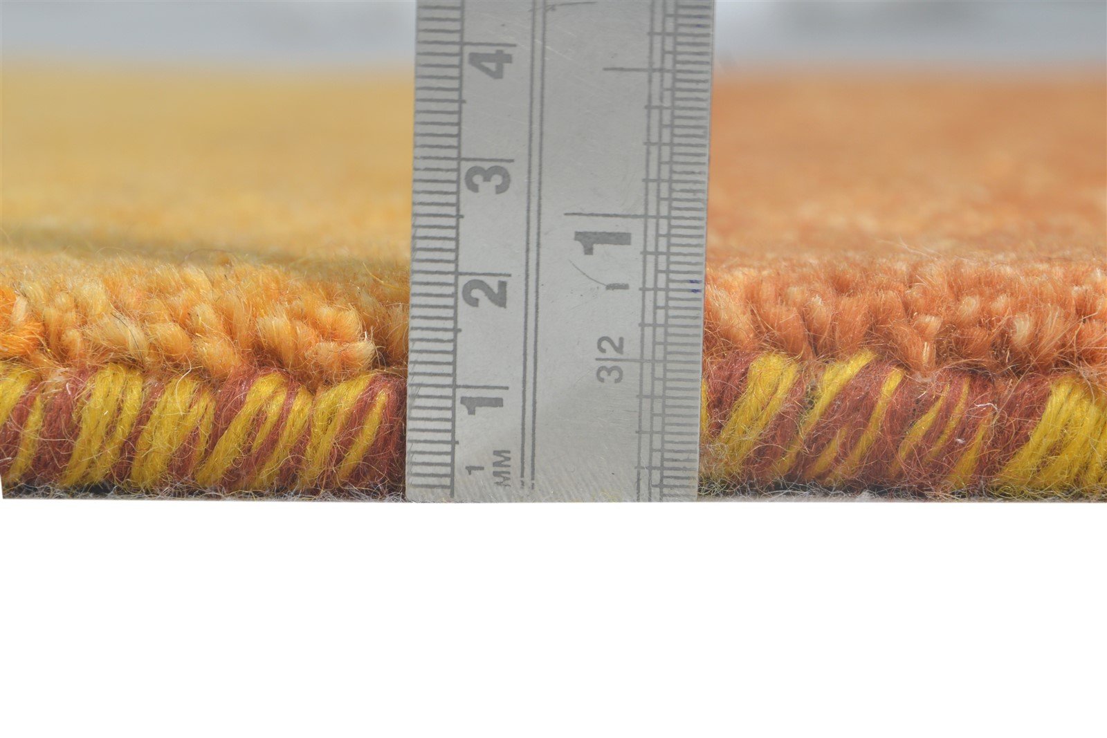 Wool Rust Rug 3' X 7' Southwestern Hand Knotted Gabbeh Striped Small Runner 7865065832597