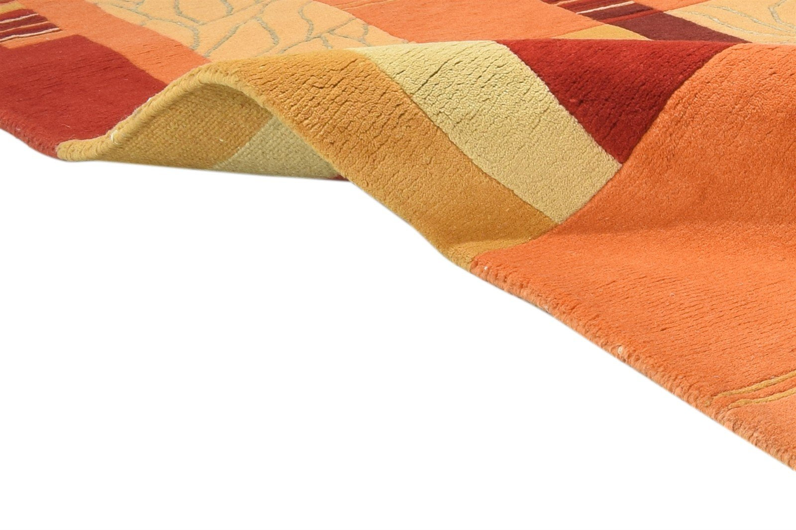 Wool Rust Rug 4' X 6' Persian Hand Knotted Gabbeh Tribal Room Size Carpet 7864892260501