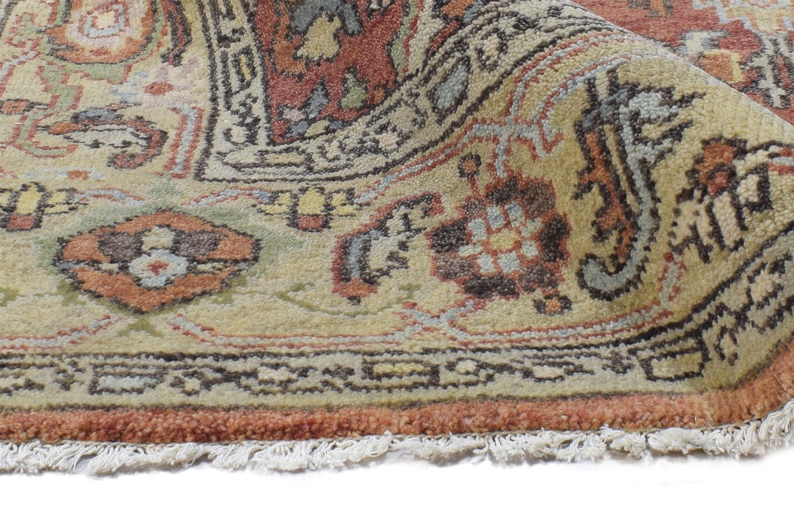 Wool Rust Rug 4' X 6' Persian Hand Knotted Oushak Oriental Room Size Carpet 7864997052565