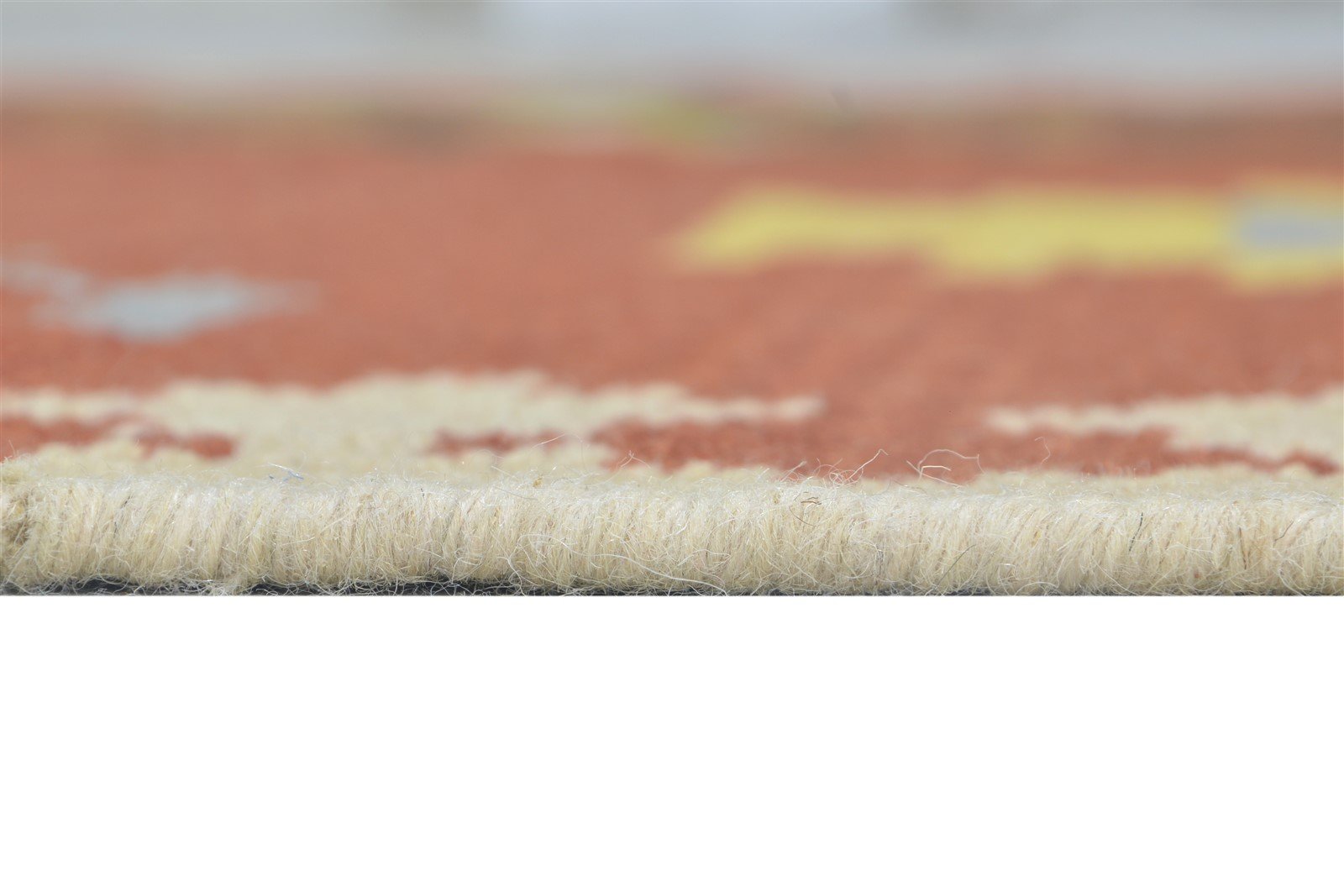 Wool Rust Rug 5' X 7' Persian Dhurrie Southwestern Tribal Room Size Carpet 7864374657173