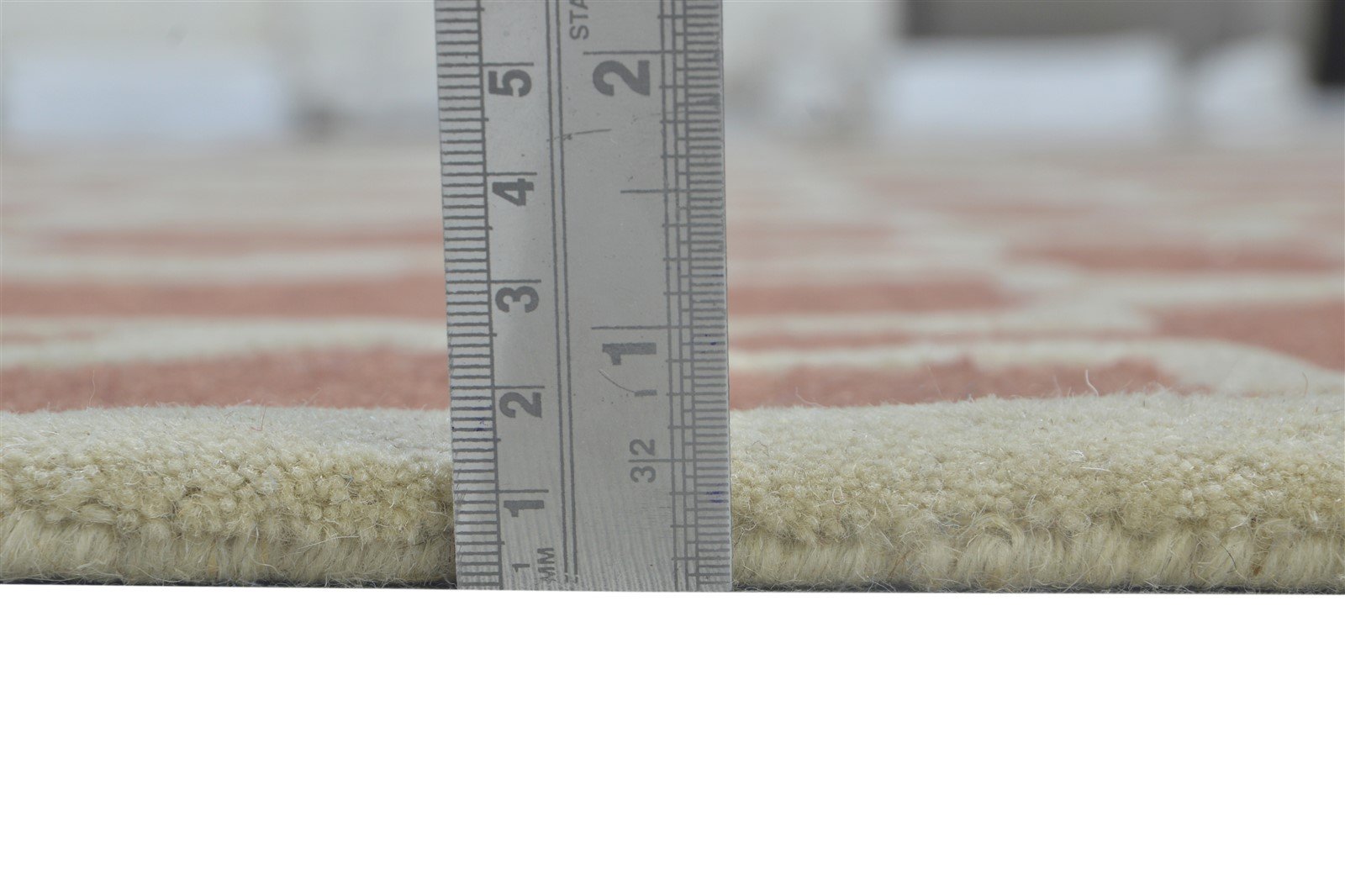 Wool Rust Rug 8' X 10' Modern Hand Tufted Moroccan Geometric Large Carpet 7864307843221