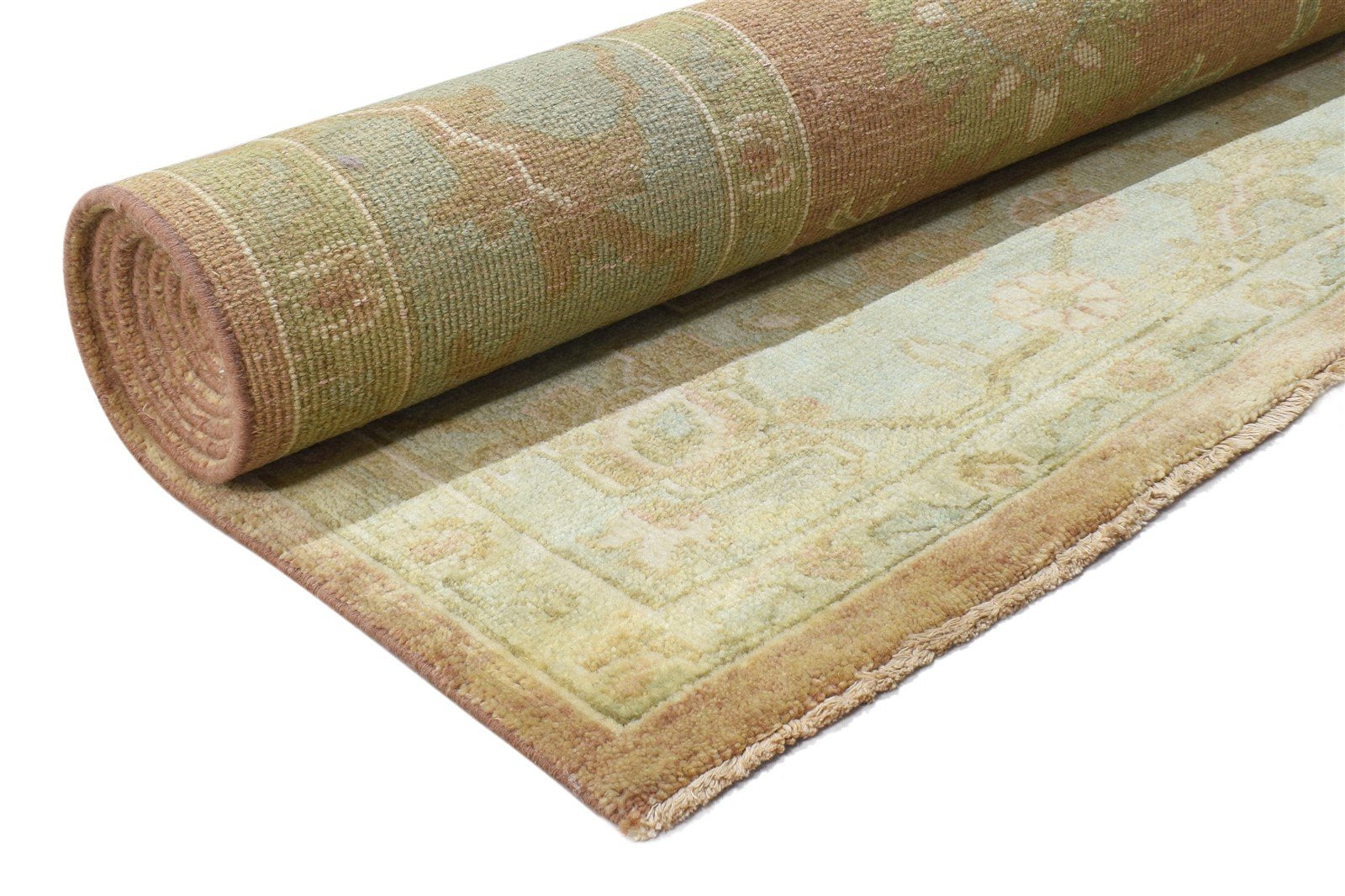 Wool Rust Rug 8' X 10' Persian Hand Knotted Oushak Oriental Large Carpet 7865010880661