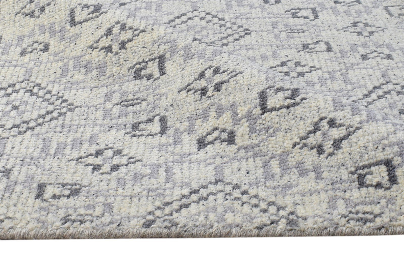 Wool Sage Rug 2' X 3' Modern Hand Knotted Moroccan Modern Small Carpet 7865137299605