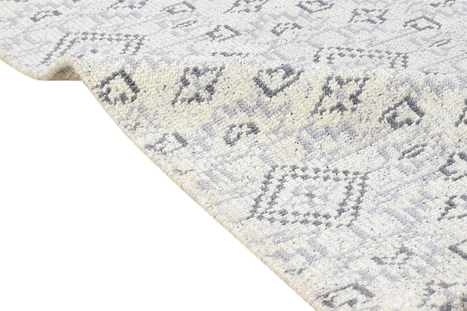 Wool Sage Rug 2' X 3' Modern Hand Knotted Moroccan Modern Small Carpet 7865137299605