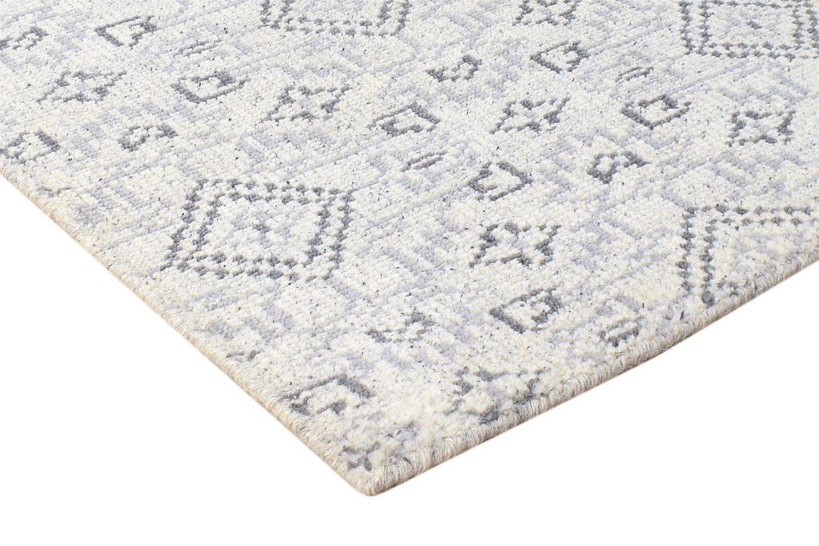 Wool Sage Rug 2' X 3' Modern Hand Knotted Moroccan Modern Small Carpet 7865137299605