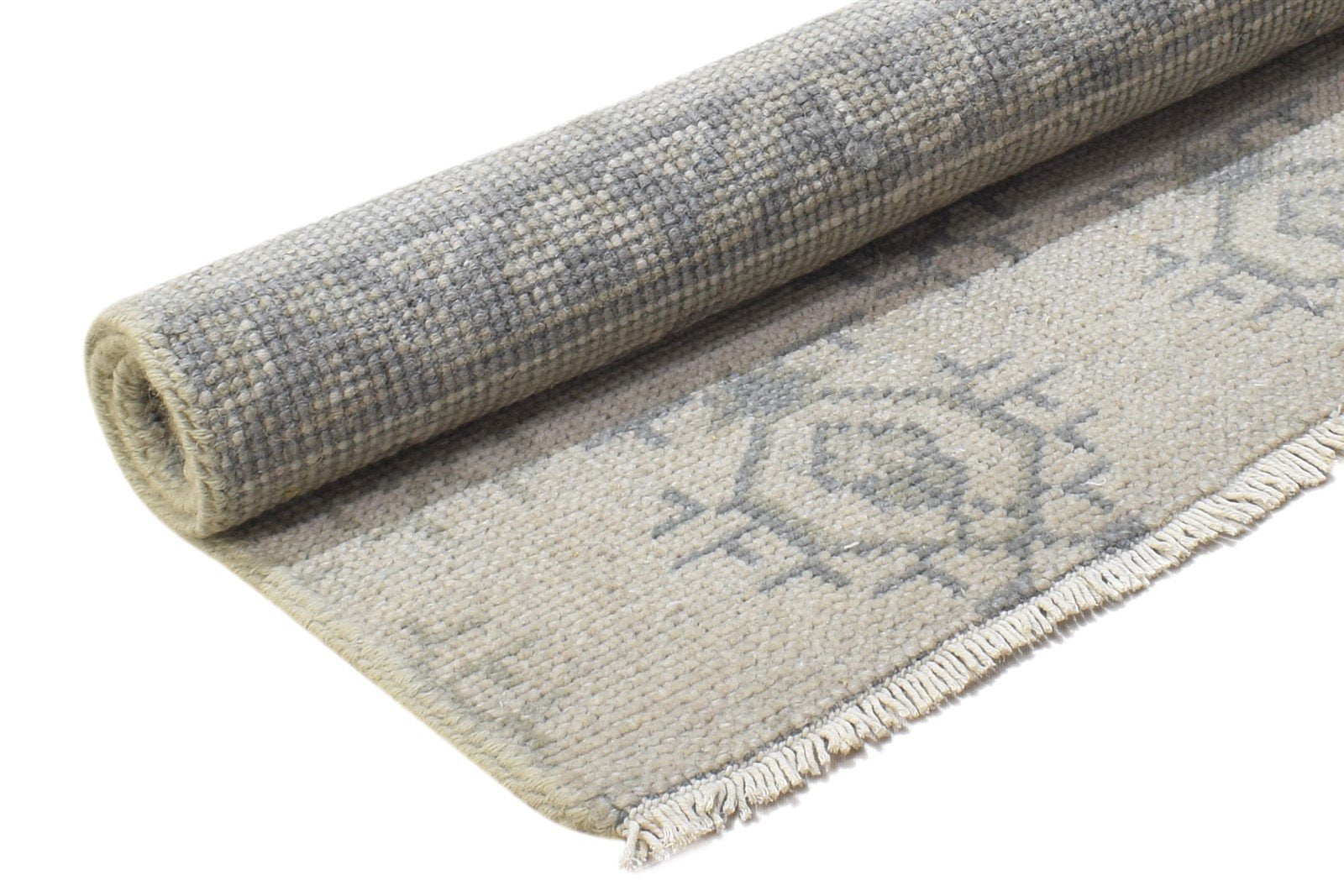 Wool Sand Rug 2' X 2' Persian Hand Knotted Bokhara Oriental Small Carpet 7864837669013