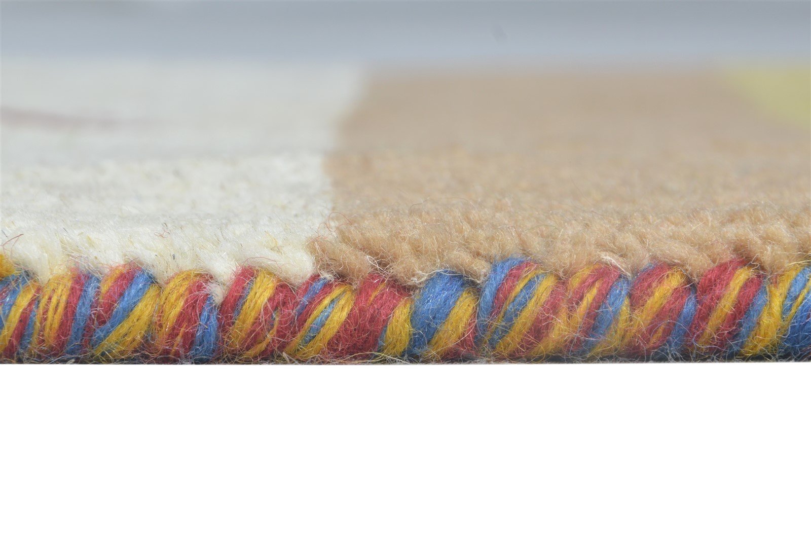 Wool Sand Rug 2' X 3' Tribal Hand Knotted Gabbeh Southwestern Small Carpet 7864510578837