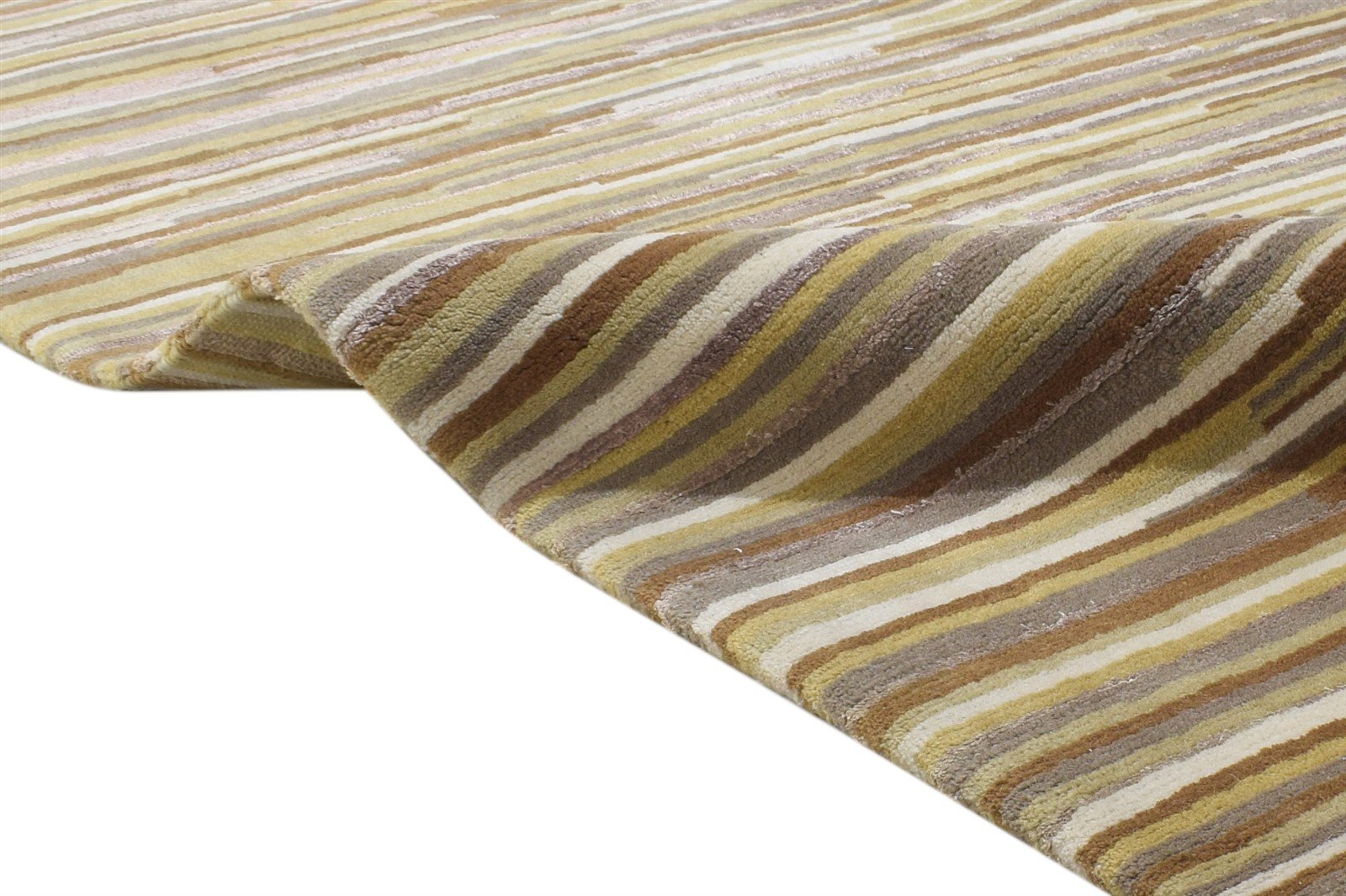 Wool Sand Rug 5' X 8' Modern Hand Knotted Scandinavian Abstract Room Size Carpet 7864898781333