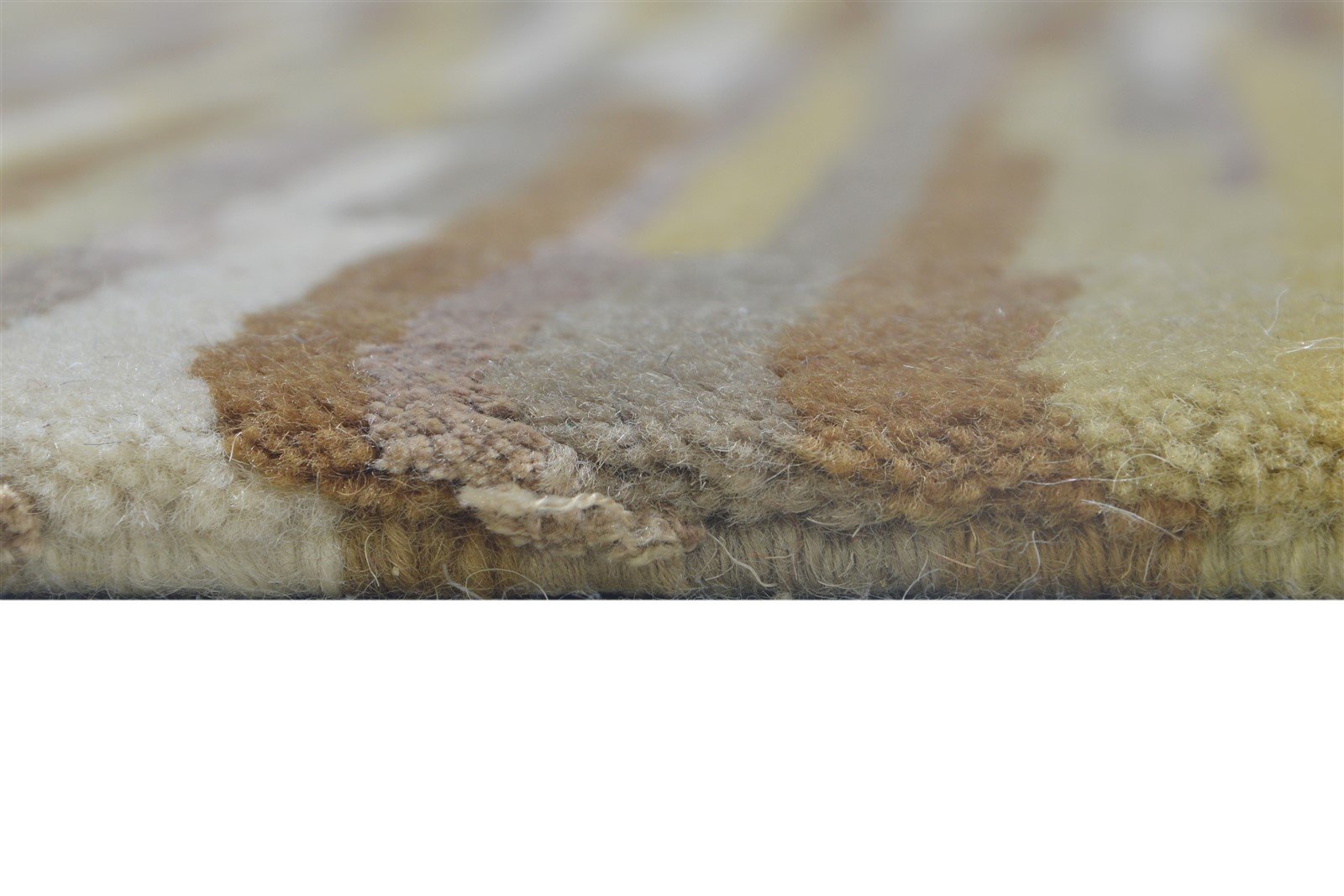 Wool Sand Rug 5' X 8' Modern Hand Knotted Scandinavian Abstract Room Size Carpet 7864898781333