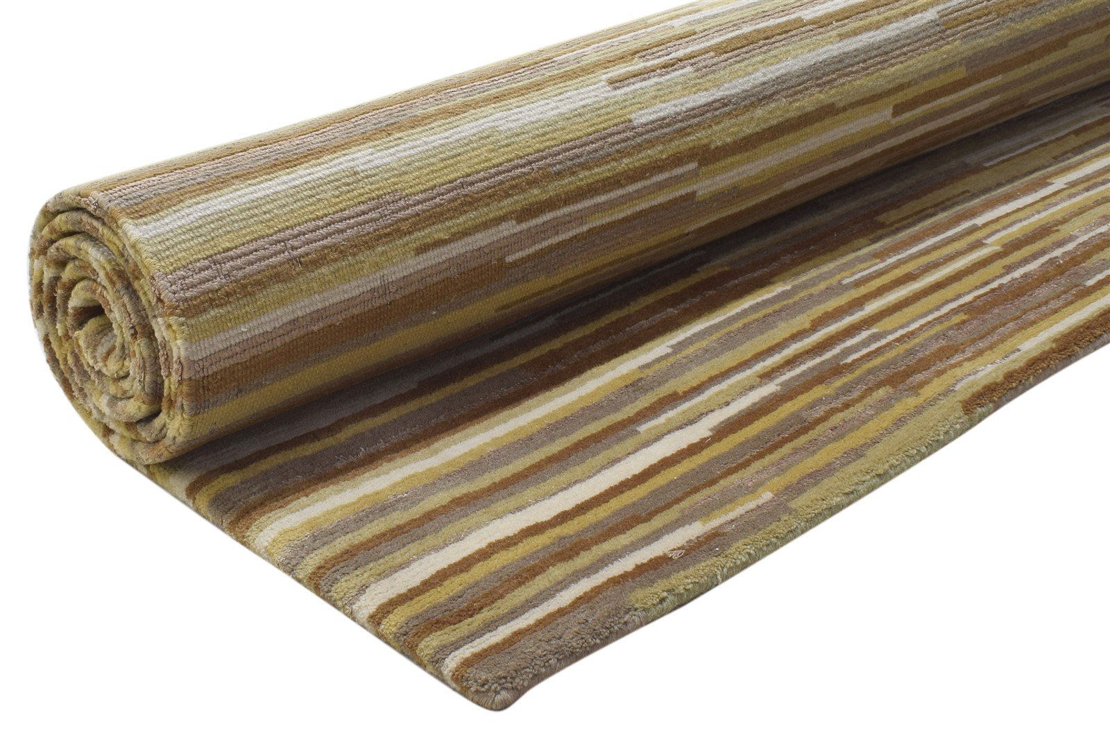 Wool Sand Rug 5' X 8' Modern Hand Knotted Scandinavian Abstract Room Size Carpet 7864898781333