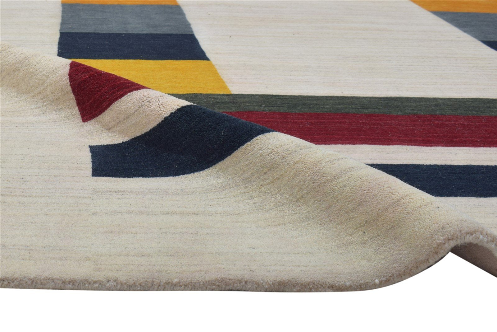 Wool Sand Rug 6' X 8' Persian Hand Woven Gabbeh Southwestern Room Size Carpet 7864180932757