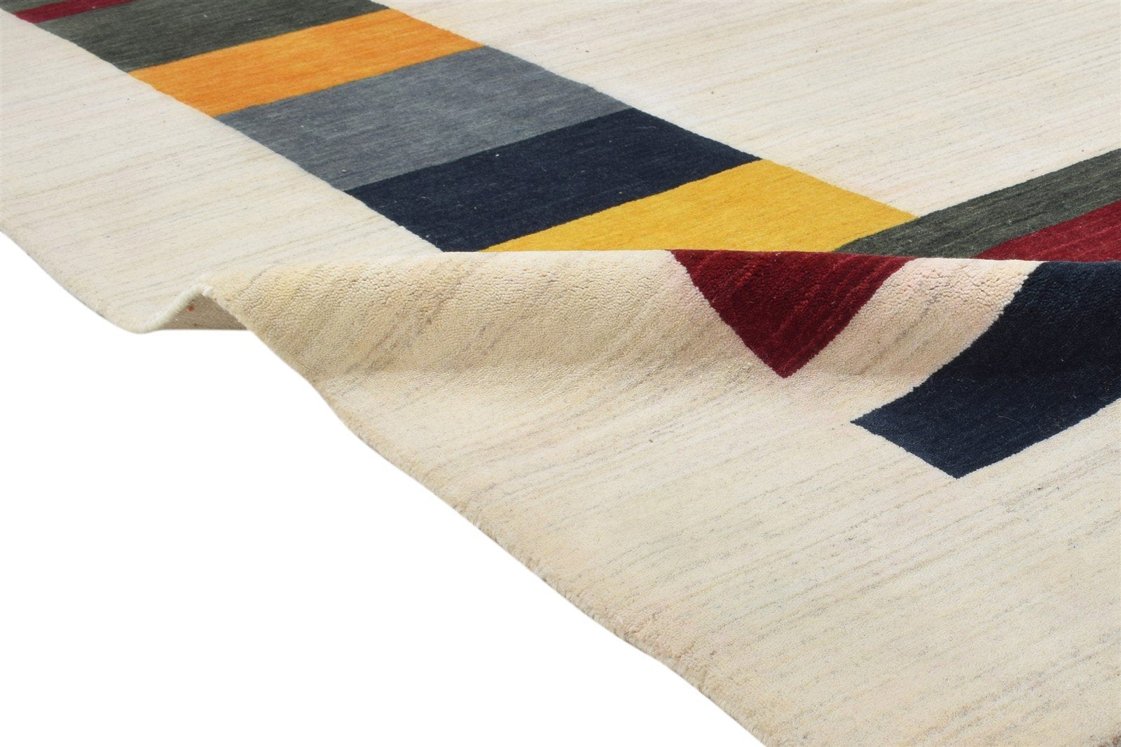 Wool Sand Rug 6' X 8' Persian Hand Woven Gabbeh Southwestern Room Size Carpet 7864180932757