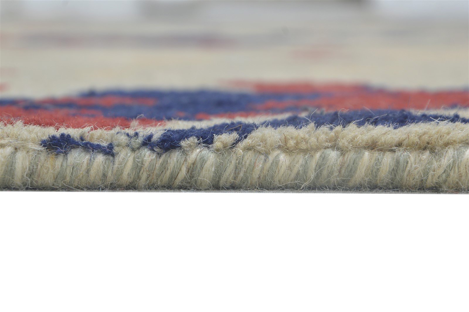 Wool Sand Rug 6' X 9' Modern Hand Knotted Bohemian Abstract Room Size Carpet 7864314462357