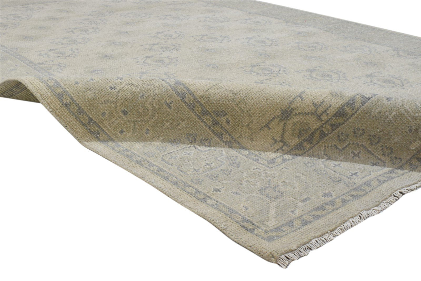 Wool Sand Rug 6' X 9' Persian Hand Knotted Bokhara Oriental Room Size Carpet 7860689469589