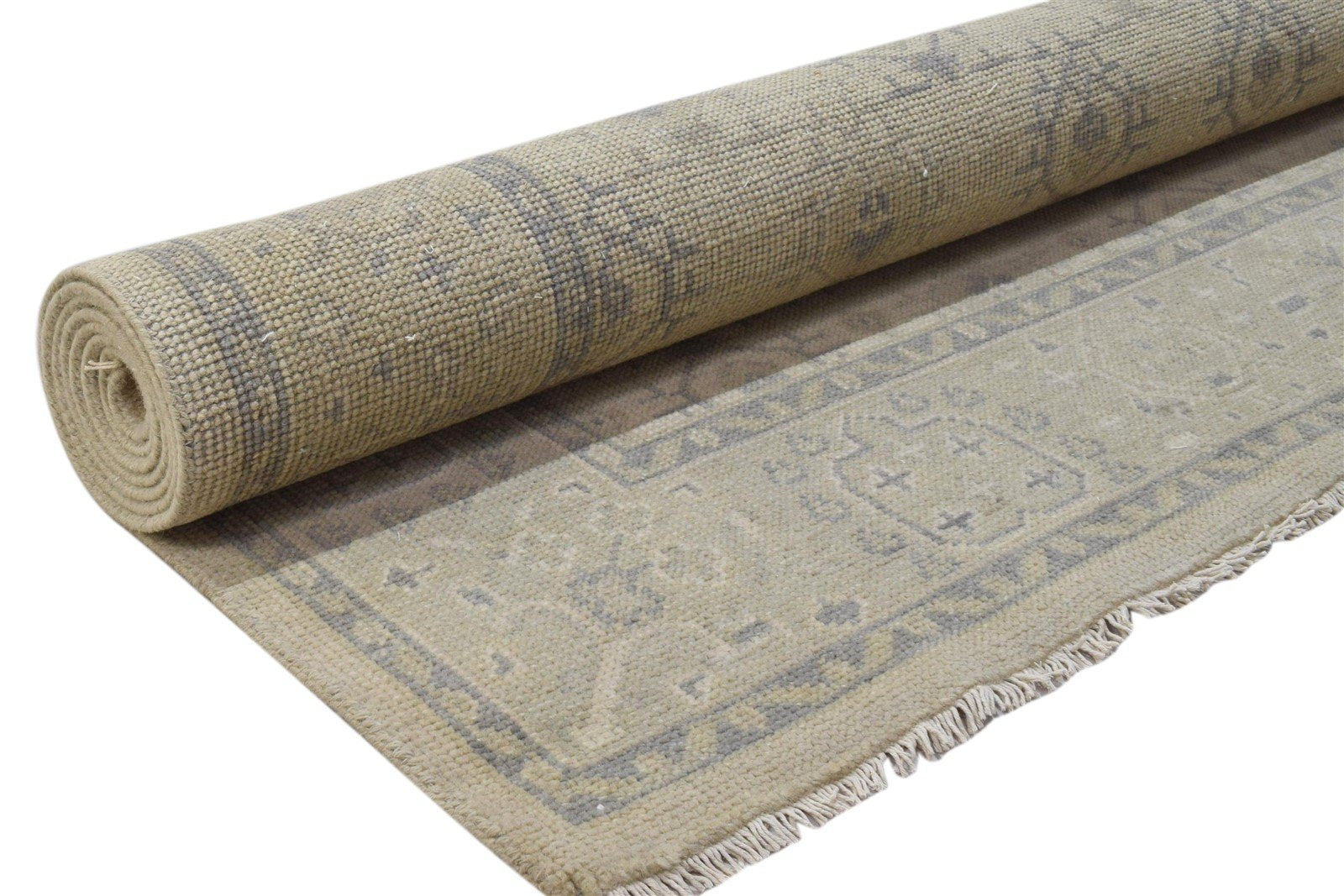 Wool Sand Rug 6' X 9' Persian Hand Knotted Bokhara Oriental Room Size Carpet 7860689469589