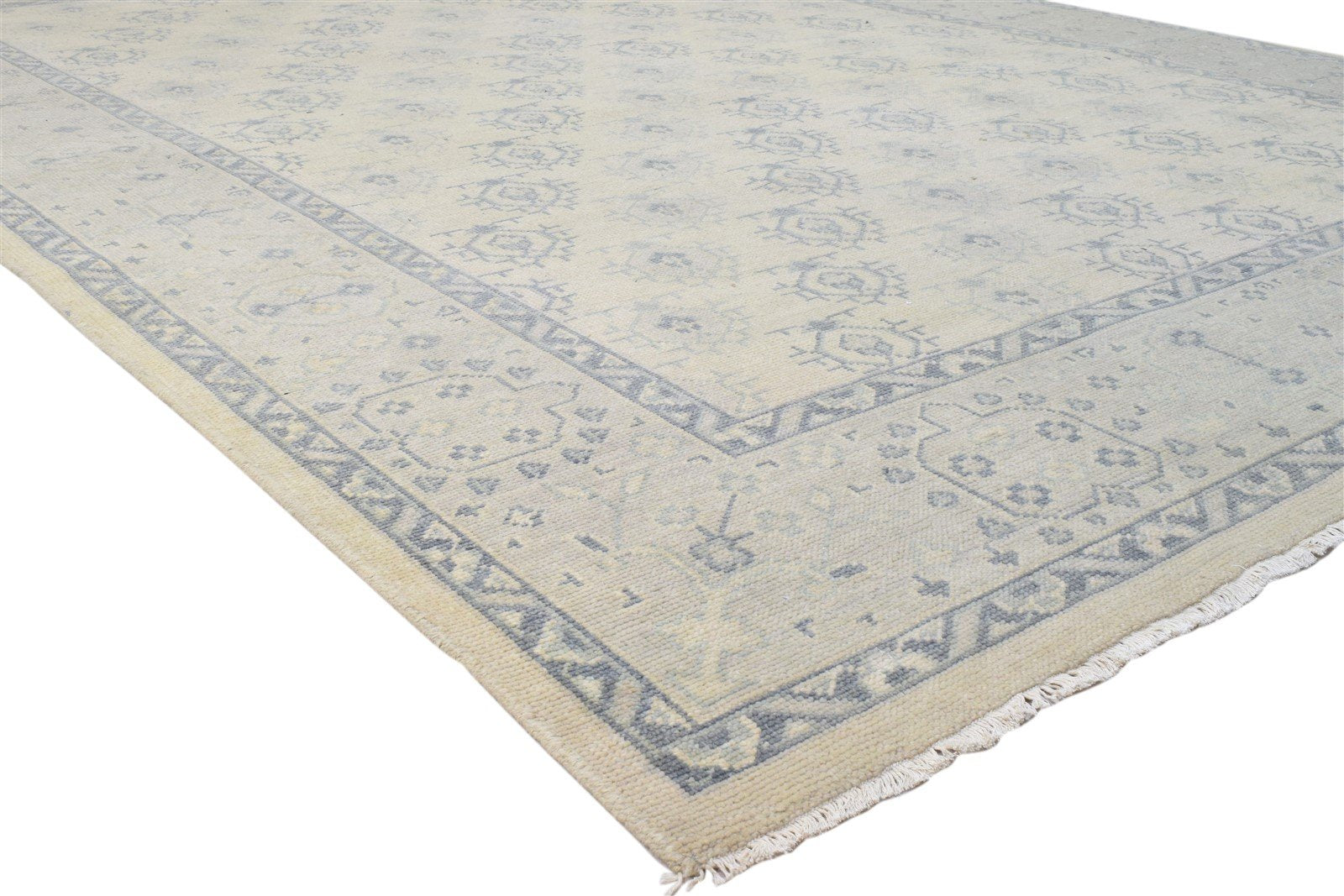 Wool Sand Rug 8' X 10' Persian Hand Knotted Bokhara Oriental Large Carpet 7860688257173