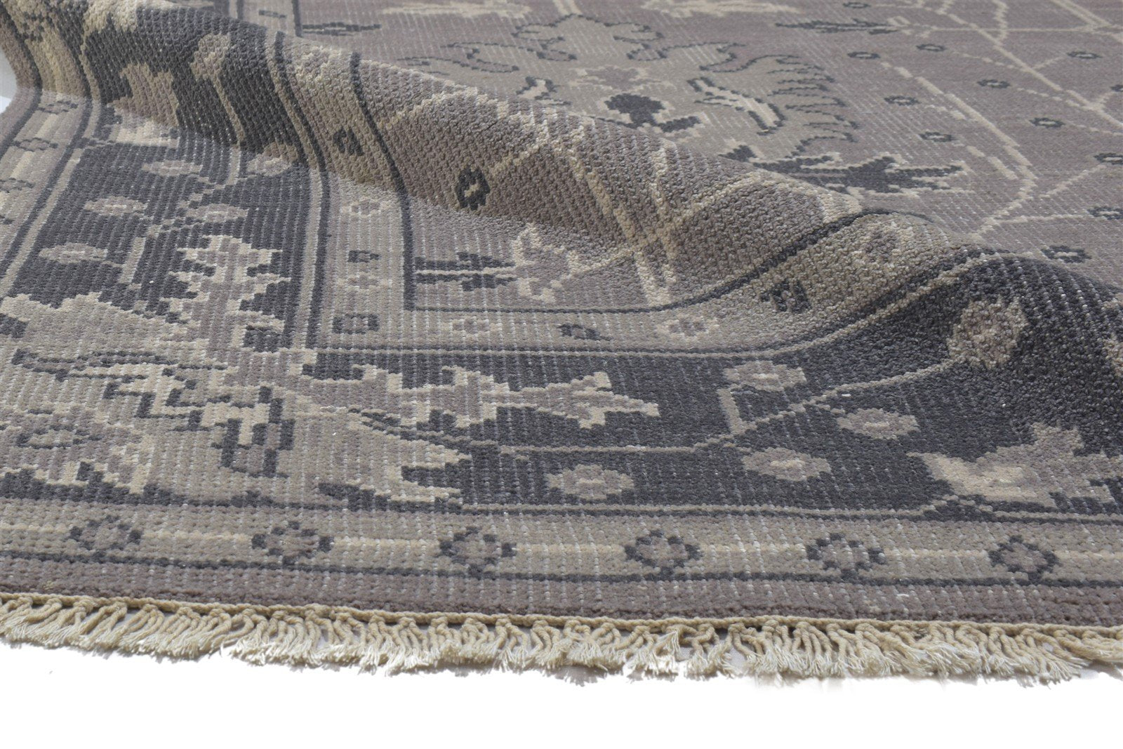 Wool Sand Rug 8' X 10' Persian Hand Knotted Oushak Oriental Large Carpet 7864176607381