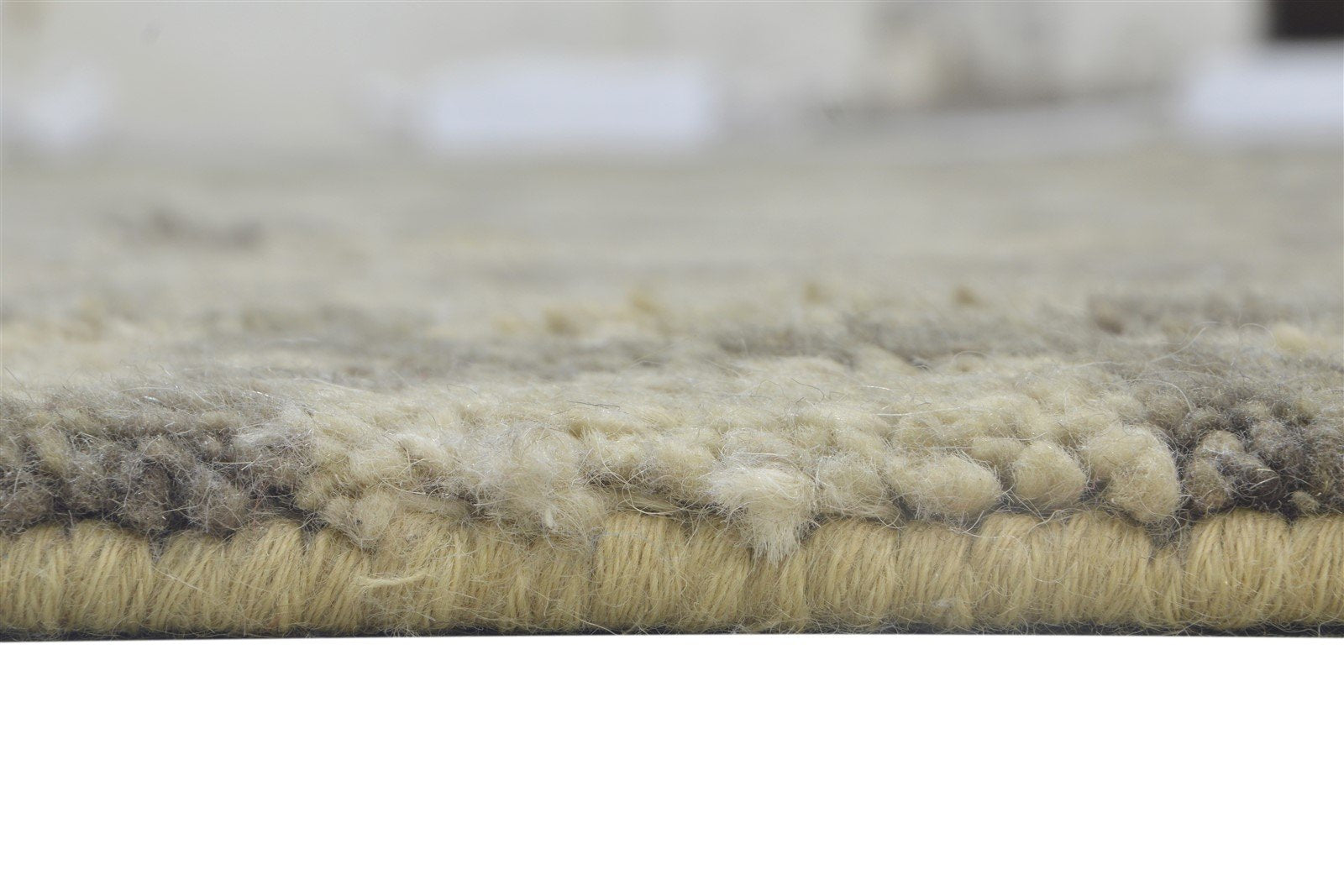 Wool Sand Rug 9' X 12' Persian Hand Knotted Moroccan Modern Extra Large Carpet 7864117559445