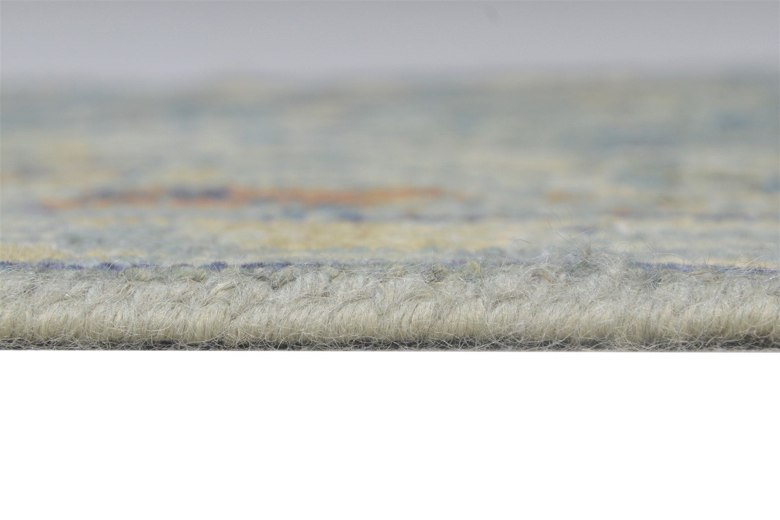 Yevette Wool Silk Beige Rug 2X3 Modern Hand Knotted Heriz-Indian Abstract 7865144311957