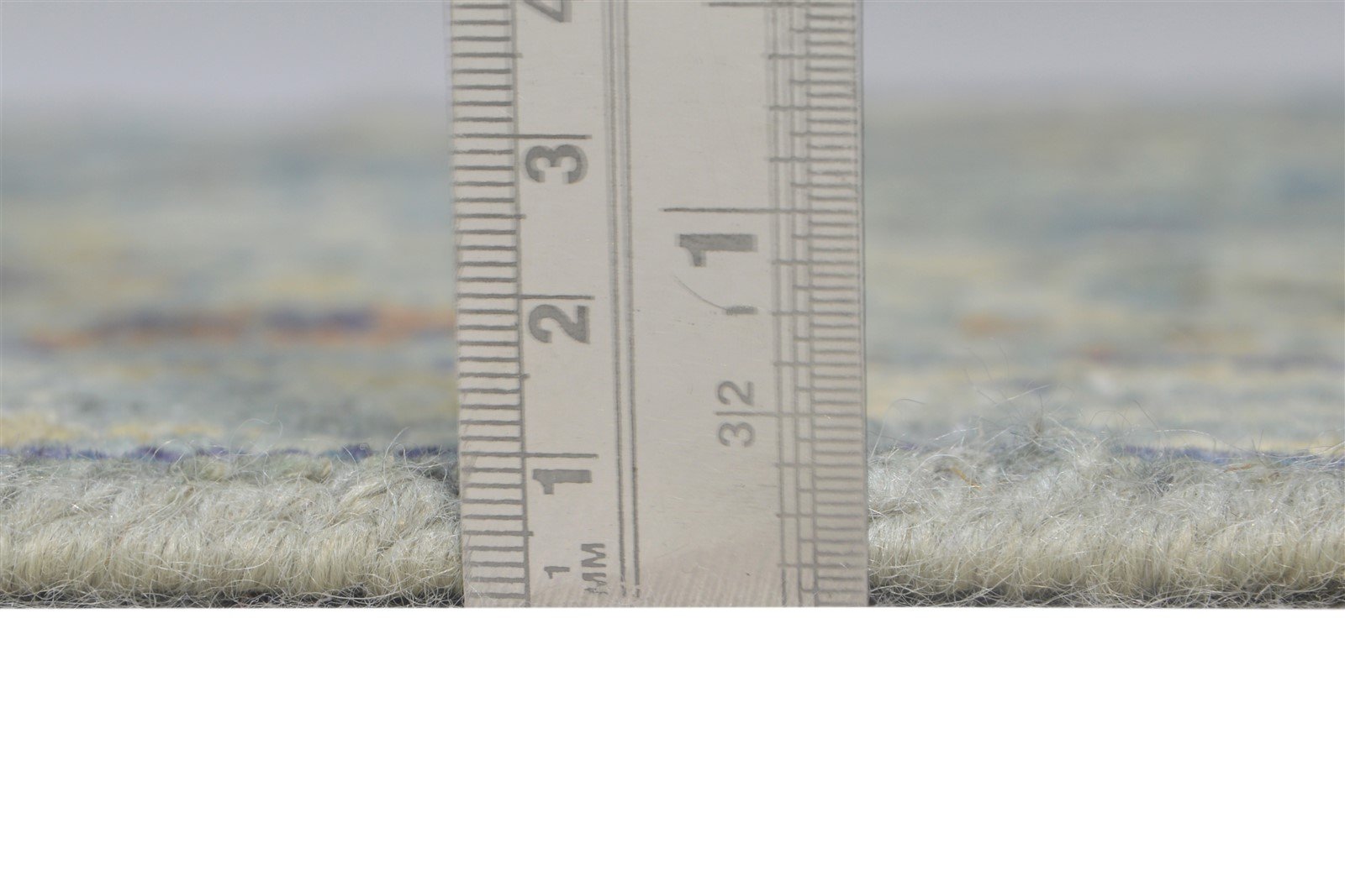 Yevette Wool Silk Beige Rug 2X3 Modern Hand Knotted Heriz-Indian Abstract 7865144311957