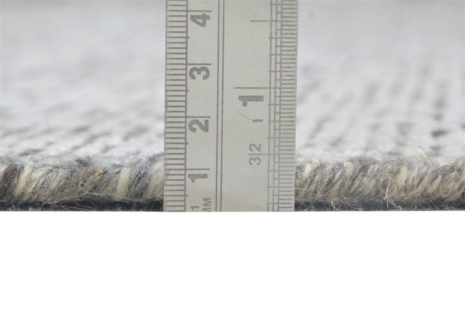 Wool / Silk Beige Rug 9X12 Modern Hand Knotted Scandinavian Solid Large Carpet 7864578277525