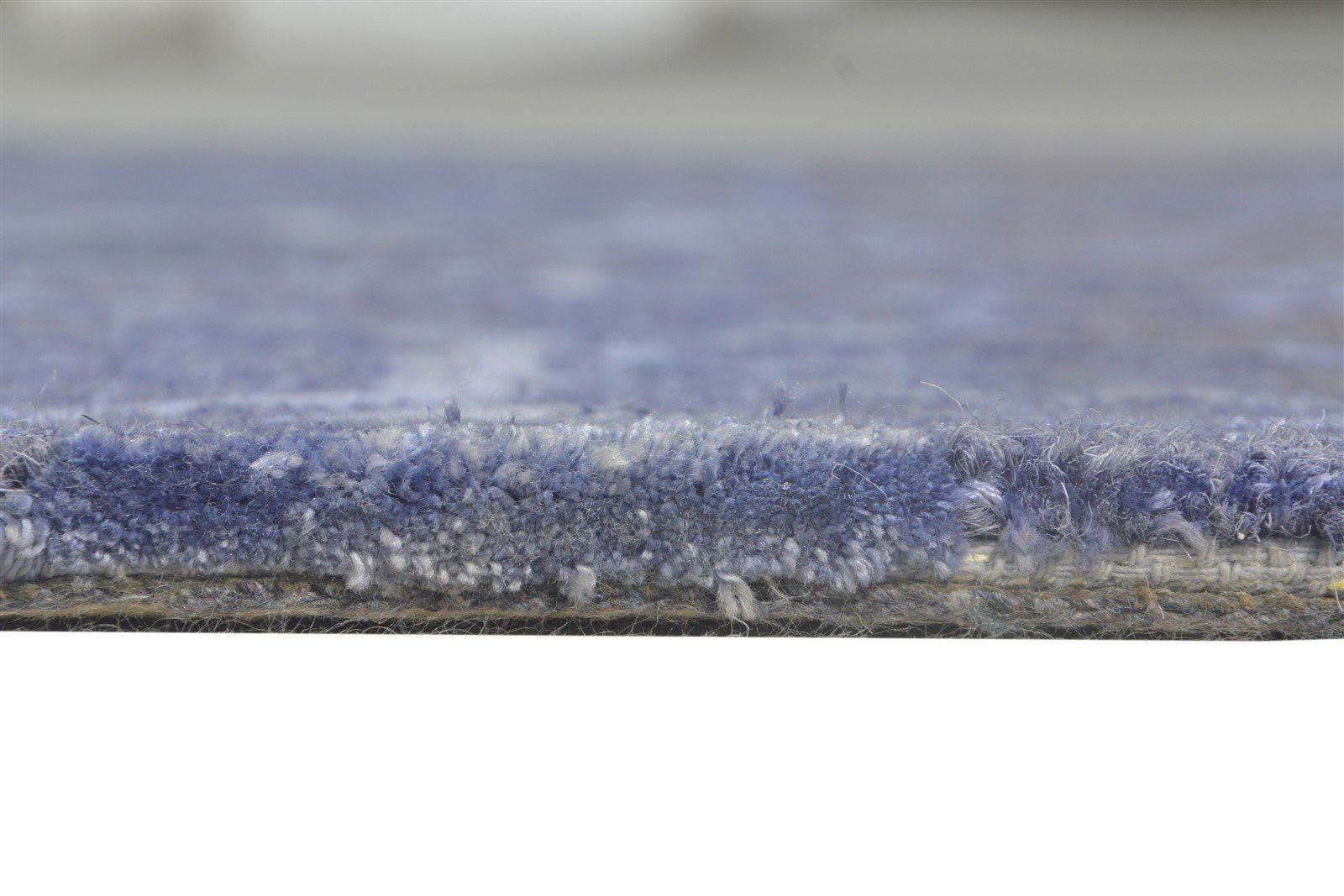 Wool / Silk Blue Rug 3' X 4' Modern Hand Tufted American Abstract Small Carpet 7865178357909