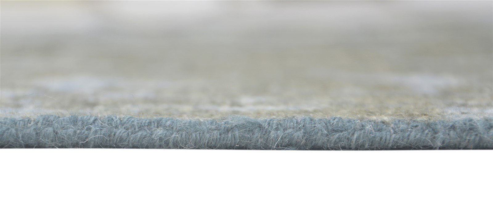 Wool Silk Blue Rug 4' X 6' Modern Hand Knotted Indian Abstract Room Size Carpet 7860680720533