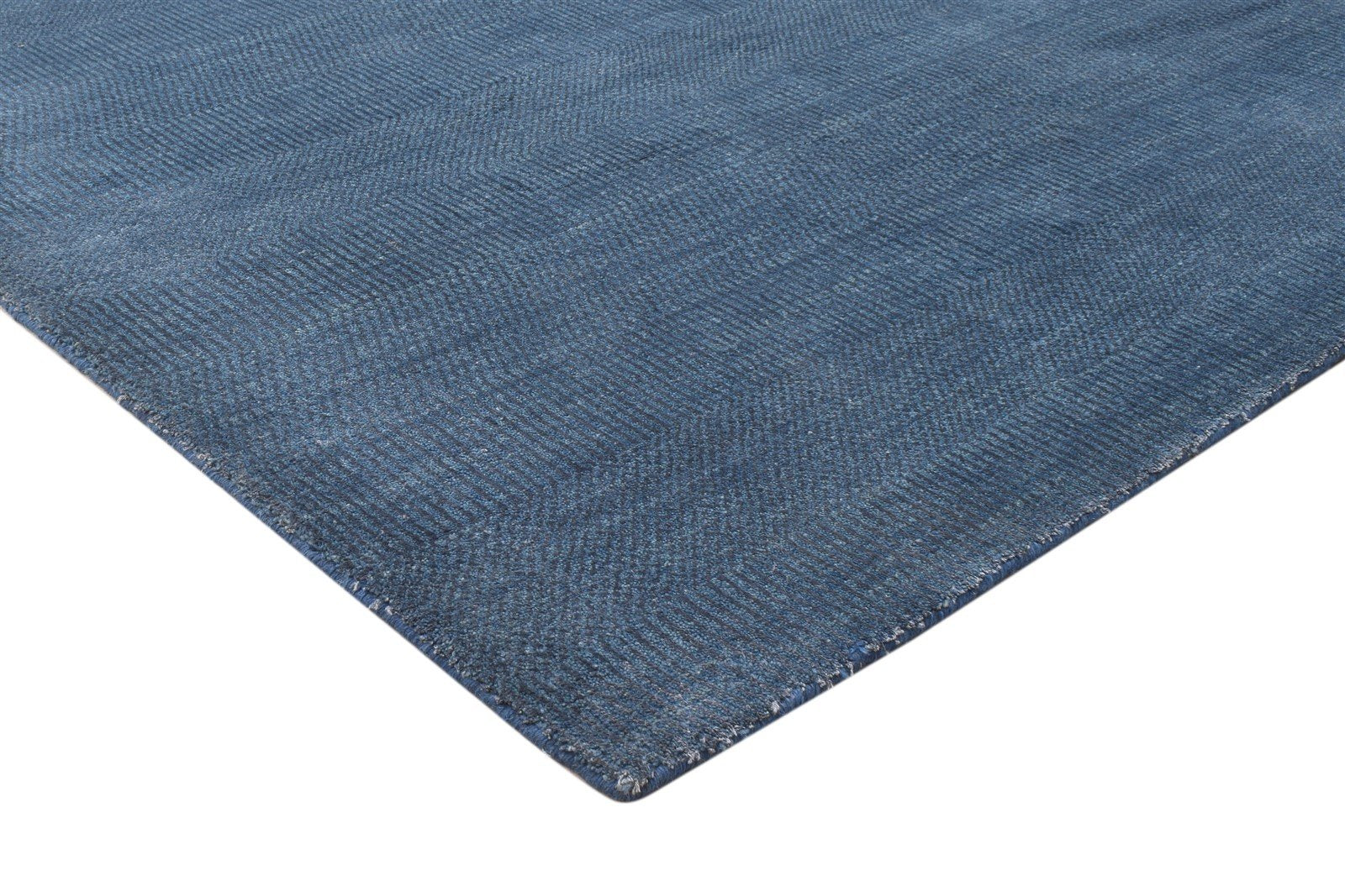 Wool / Silk Blue Rug 5X7 Modern Handloom Moroccan Grass Trellis Room Size 7864151802005