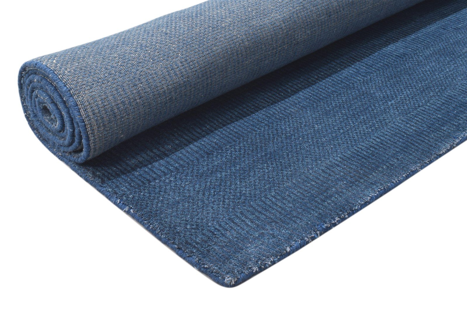 Wool / Silk Blue Rug 5X7 Modern Handloom Moroccan Grass Trellis Room Size 7864151802005