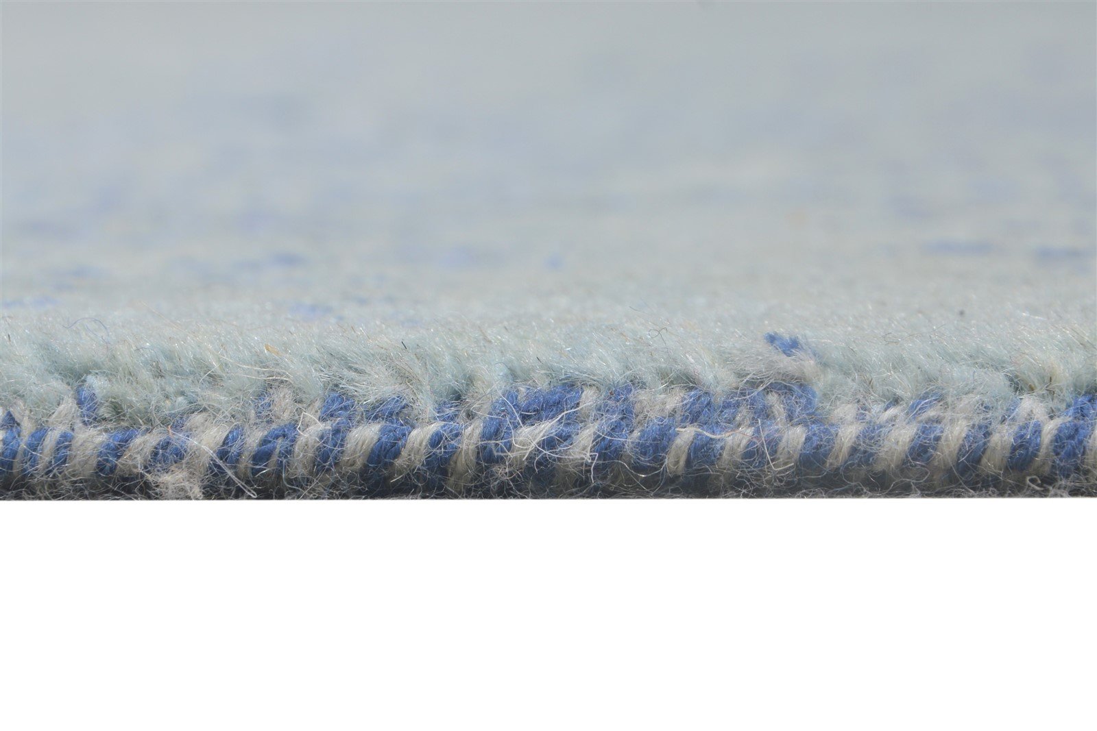 Wool / Silk Blue Rug 9X12 Modern Hand Knotted Oriental Abstract Extra Large 7864608260245