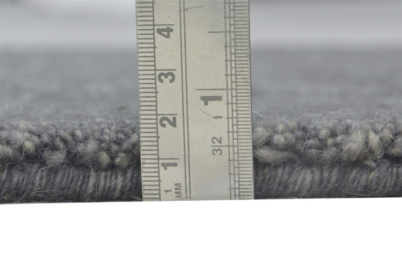 Wool / Silk Charcoal Rug 2X2 Modern Hand Knotted Scandinavian Solid Small 7864131747989
