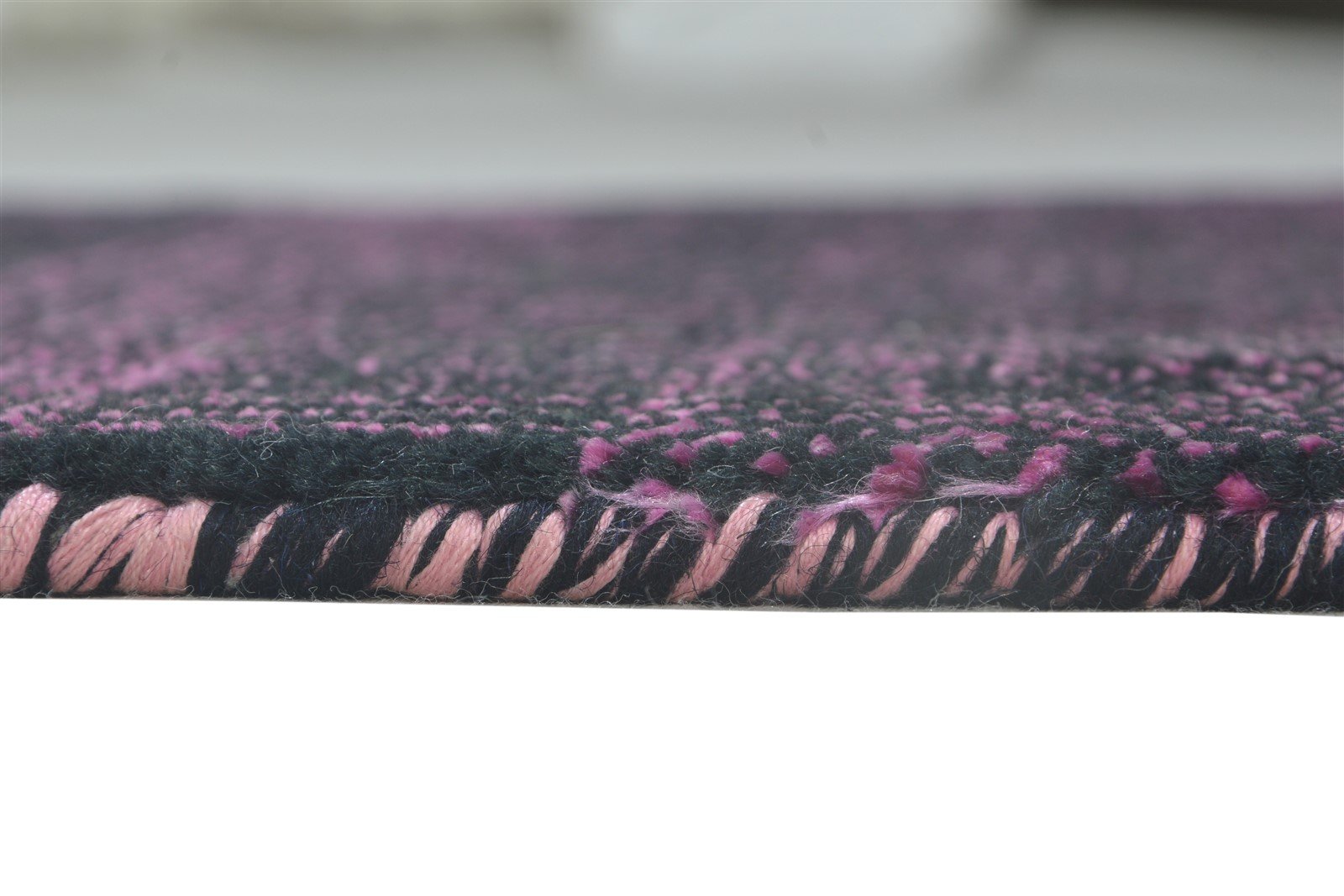 Wool Silk Charcoal Rug 2X3 Modern Hand Knotted Grass Trellis Small Rug 7864197349525