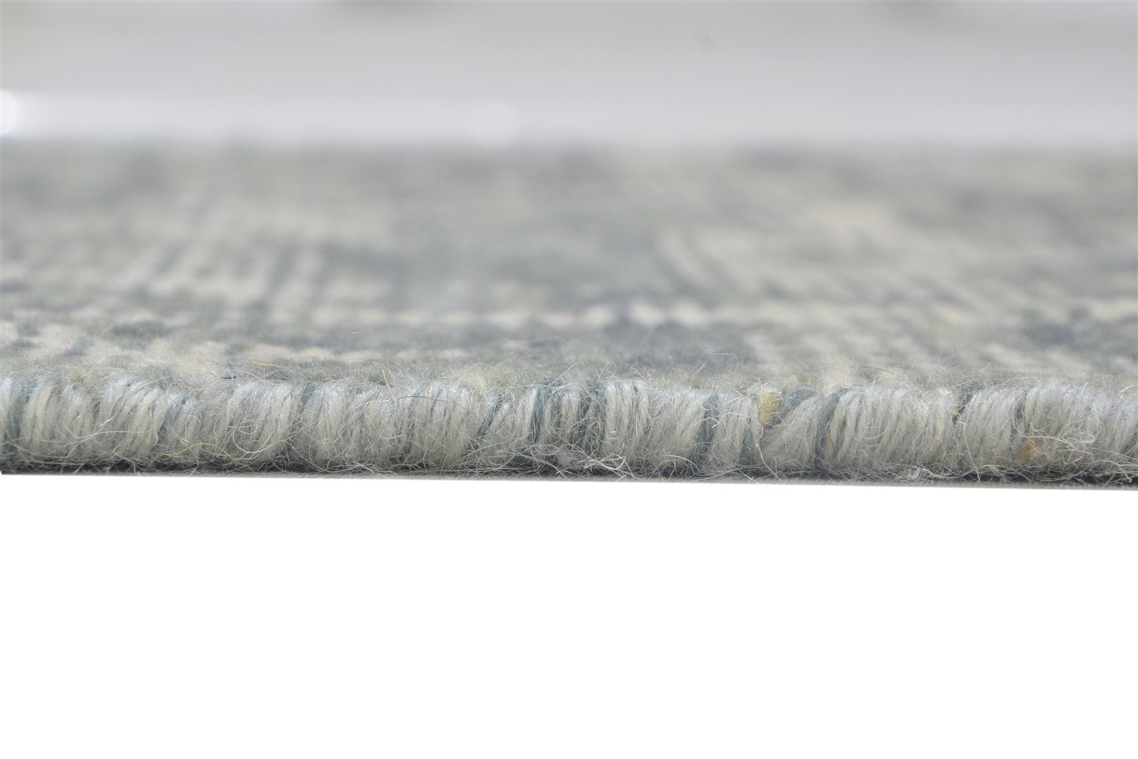 Wool Silk Charcoal Rug 2X8 Modern Jacquard Loom Scandinavian Abstract Small 7864148328597