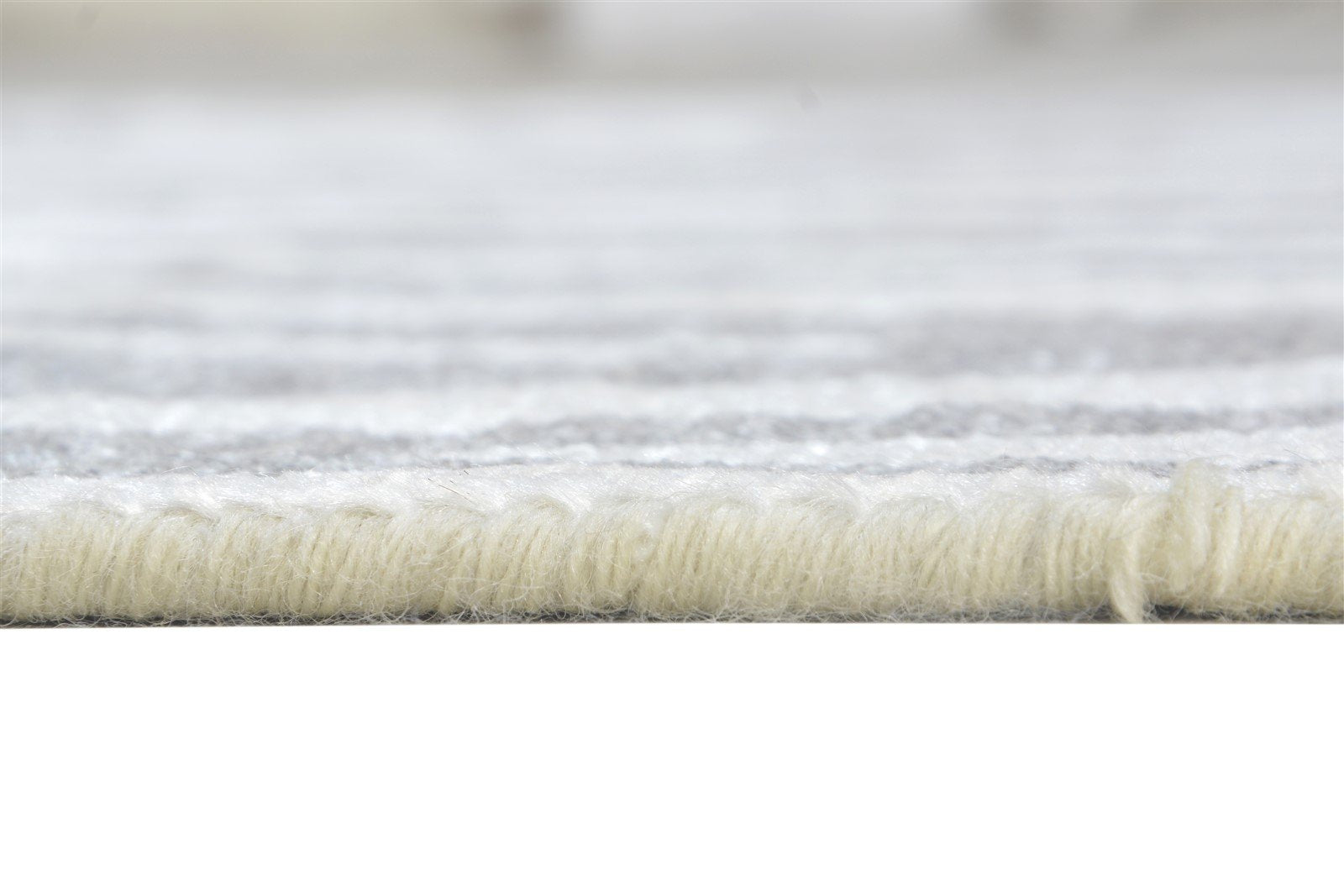 Wool / Silk Charcoal Rug 4X6 Modern Hand Woven Scandinavian Abstract Room Size 7864510251157