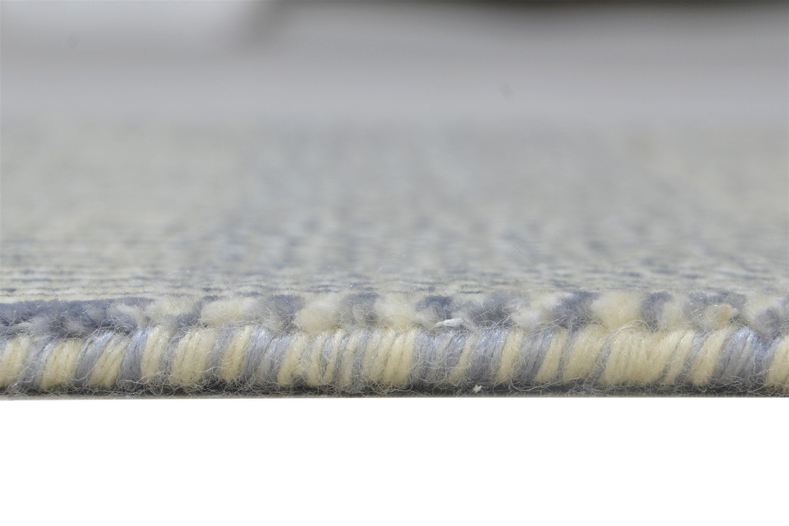 Wool / Silk Cream Rug 2X3 Modern Hand Knotted Scandinavian Grass Trellis Small 7864196268181