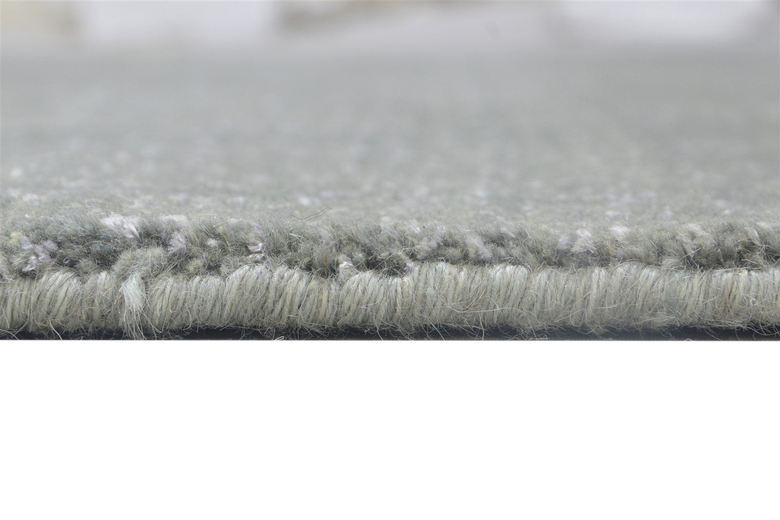Wool Silk Dark Grey Rug 5X8 Modern Jacquard Loom Scandinavian Solid Room Size 7864145051797