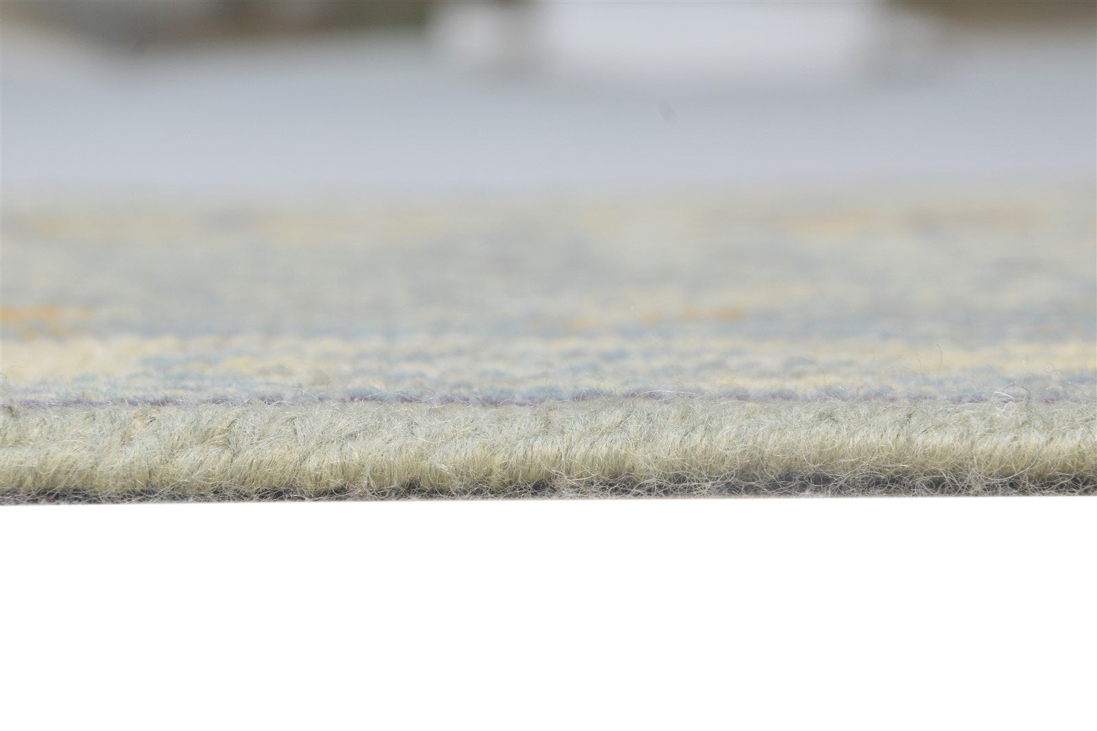 Wool Silk Grey Rug 2' X 3' Modern Hand Knotted American Abstract Small Carpet 7865121144981