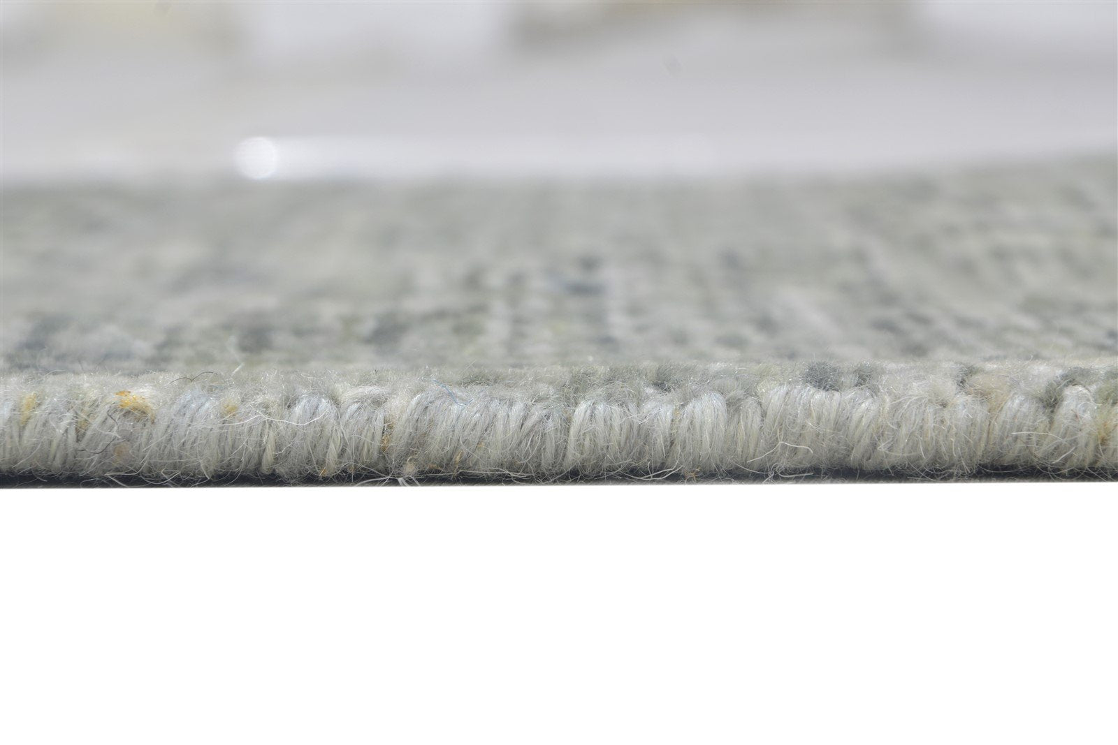 Wool Silk Grey Rug 2' X 8' Modern Jacquard Loom French Damask Small Runner 7864146755733