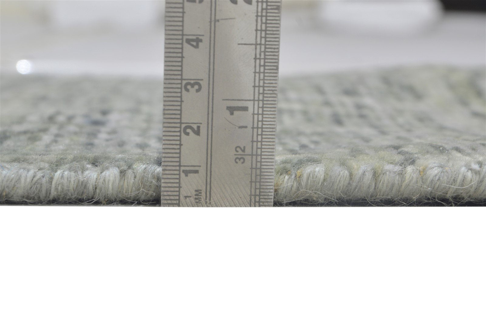 Wool Silk Grey Rug 2' X 8' Modern Jacquard Loom French Damask Small Runner 7864146755733