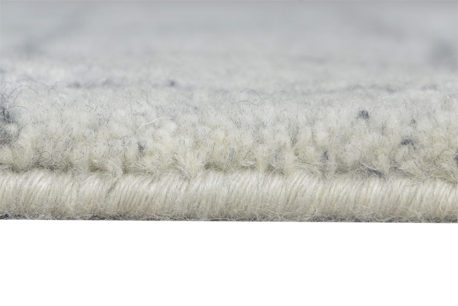 Wool Silk Grey Rug 3' X 8' Shag Hand Knotted Moroccan Abstract Small Runner 7864623497365